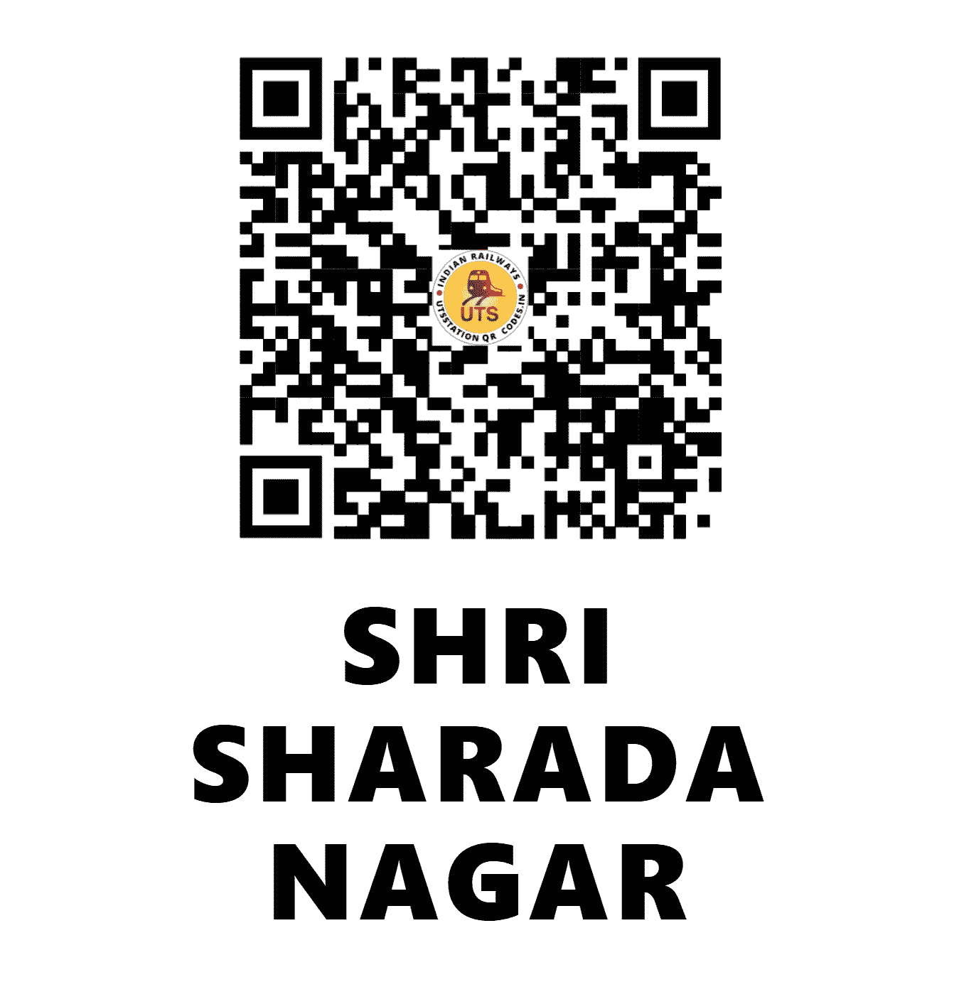 UTS QR Code for SHRI SHARADA NAGAR - SSNH - SW (KARNATAKA)