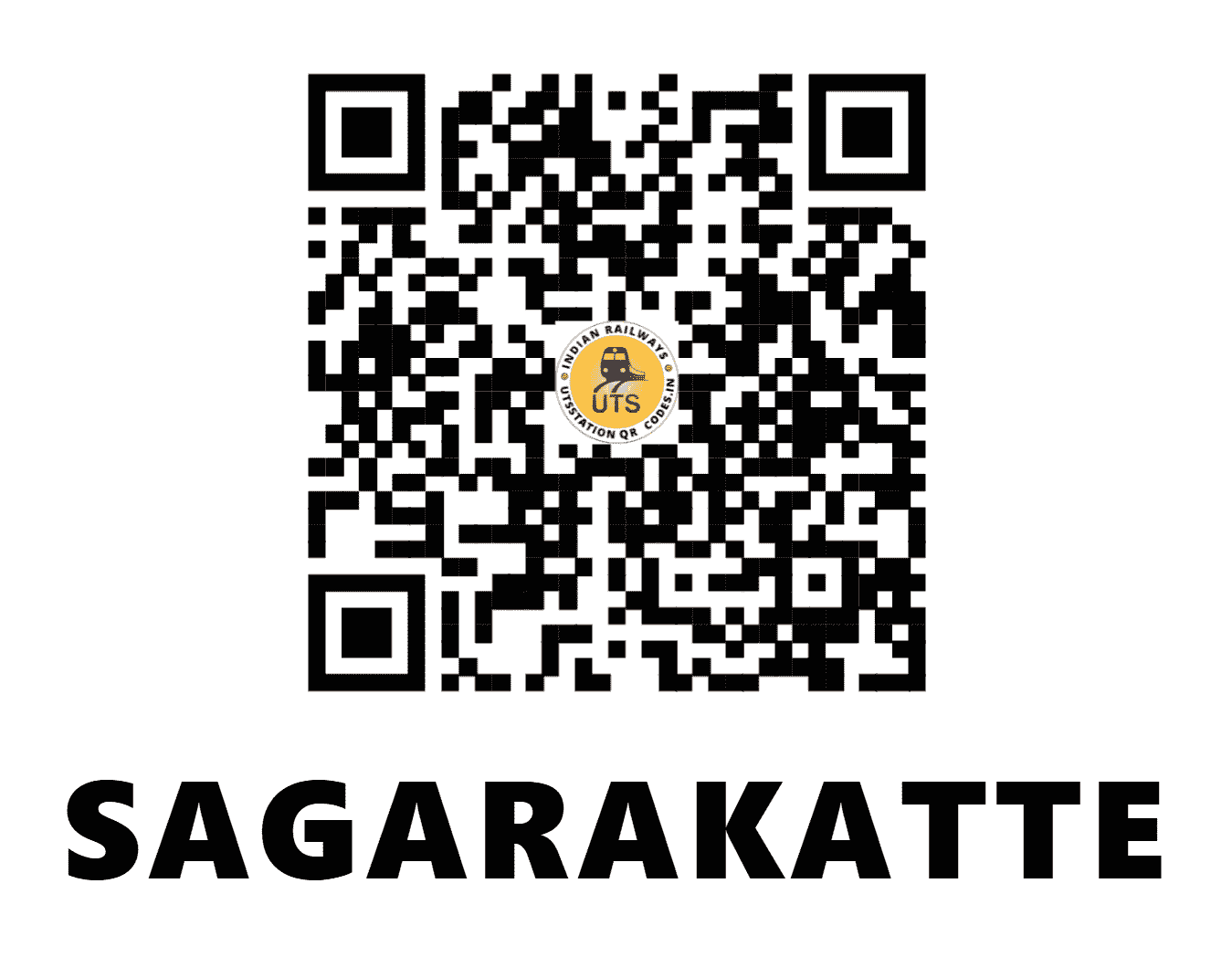 UTS QR Code for SAGARAKATTE - STE - SW (KARNATAKA)