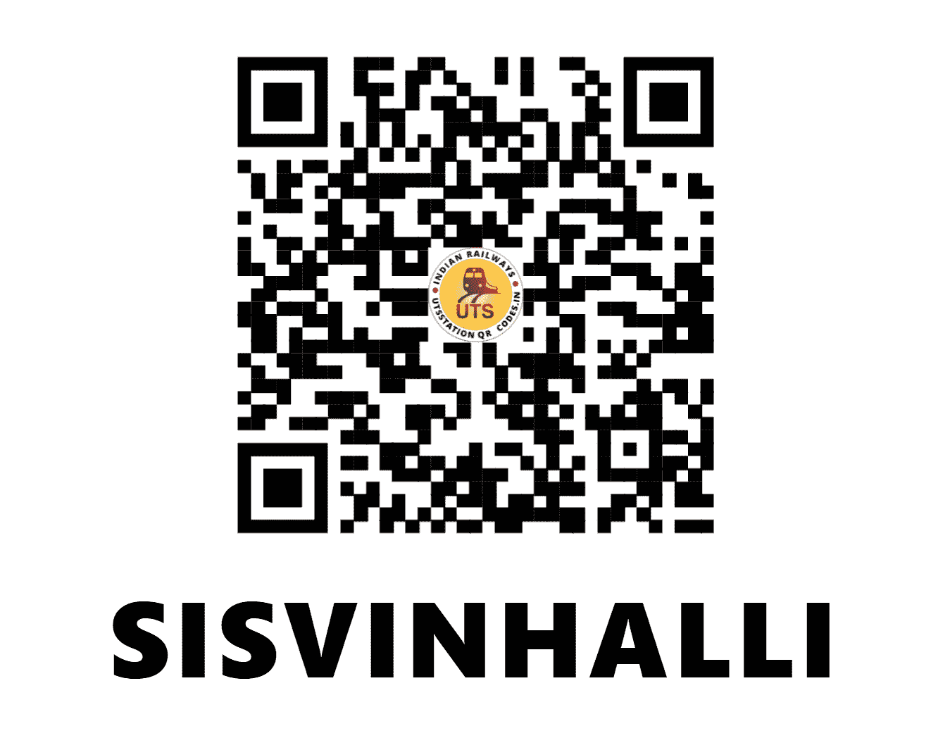 UTS QR Code for SISVINHALLI - SVHE - SW (KARNATAKA)