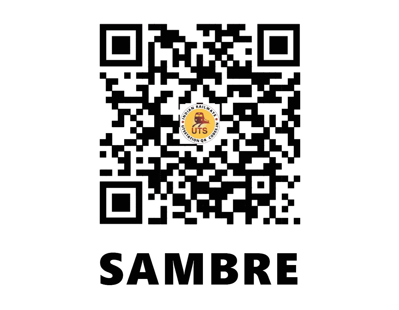 UTS QR Code for SAMBRE - SXB - SW (KARNATAKA)
