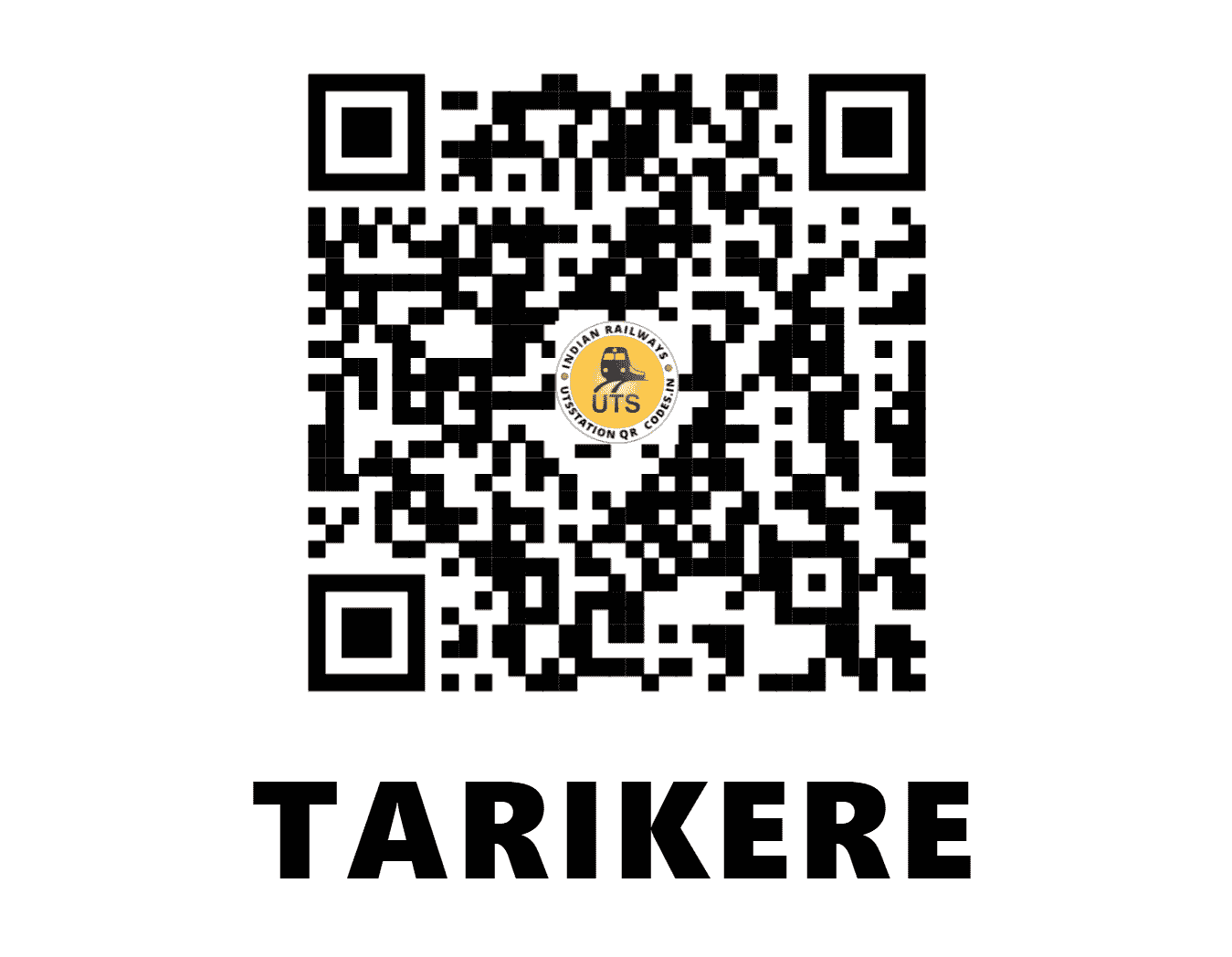 UTS QR Code for TARIKERE - TKE - SW (KARNATAKA)