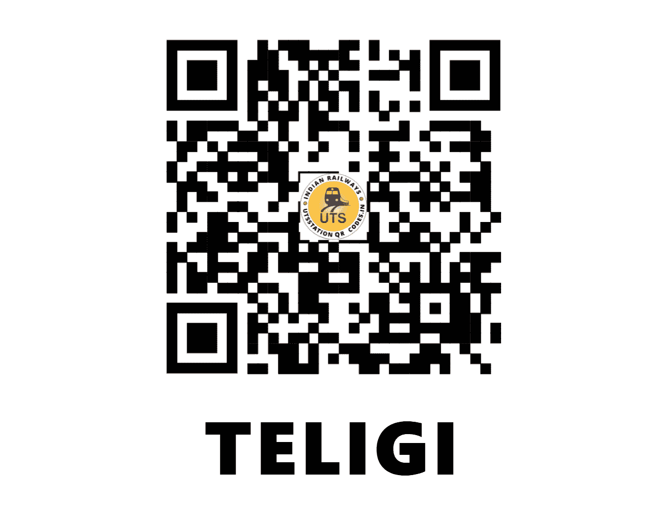 UTS QR Code for TELIGI - TLGI - SW (KARNATAKA)