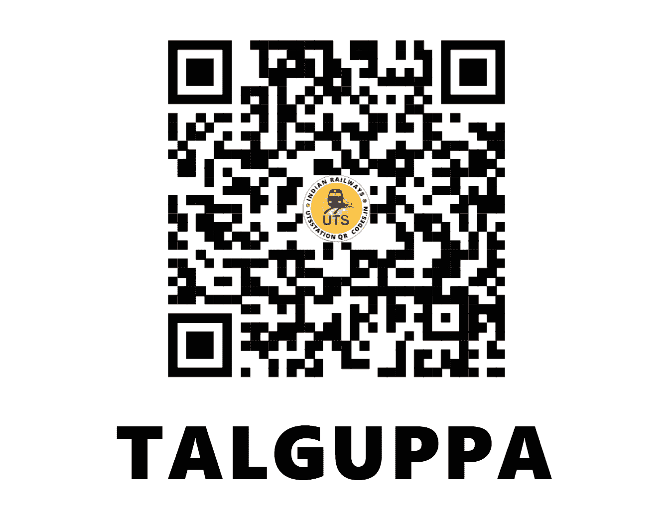 UTS QR Code for TALGUPPA - TLGP - SW (KARNATAKA)