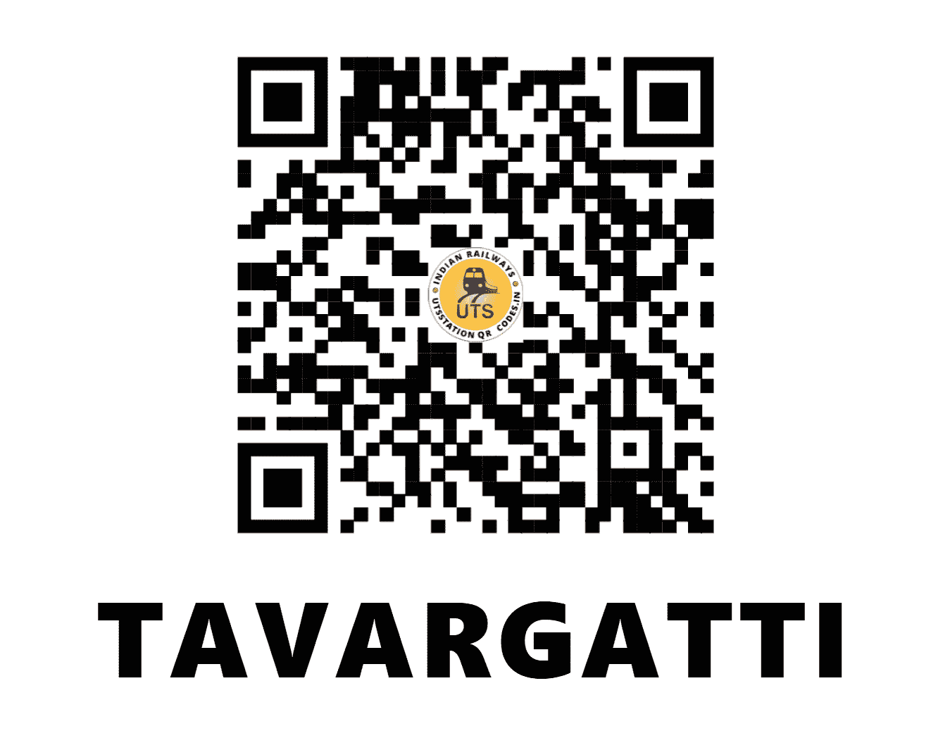 UTS QR Code for TAVARGATTI - TVG - SW (KARNATAKA)