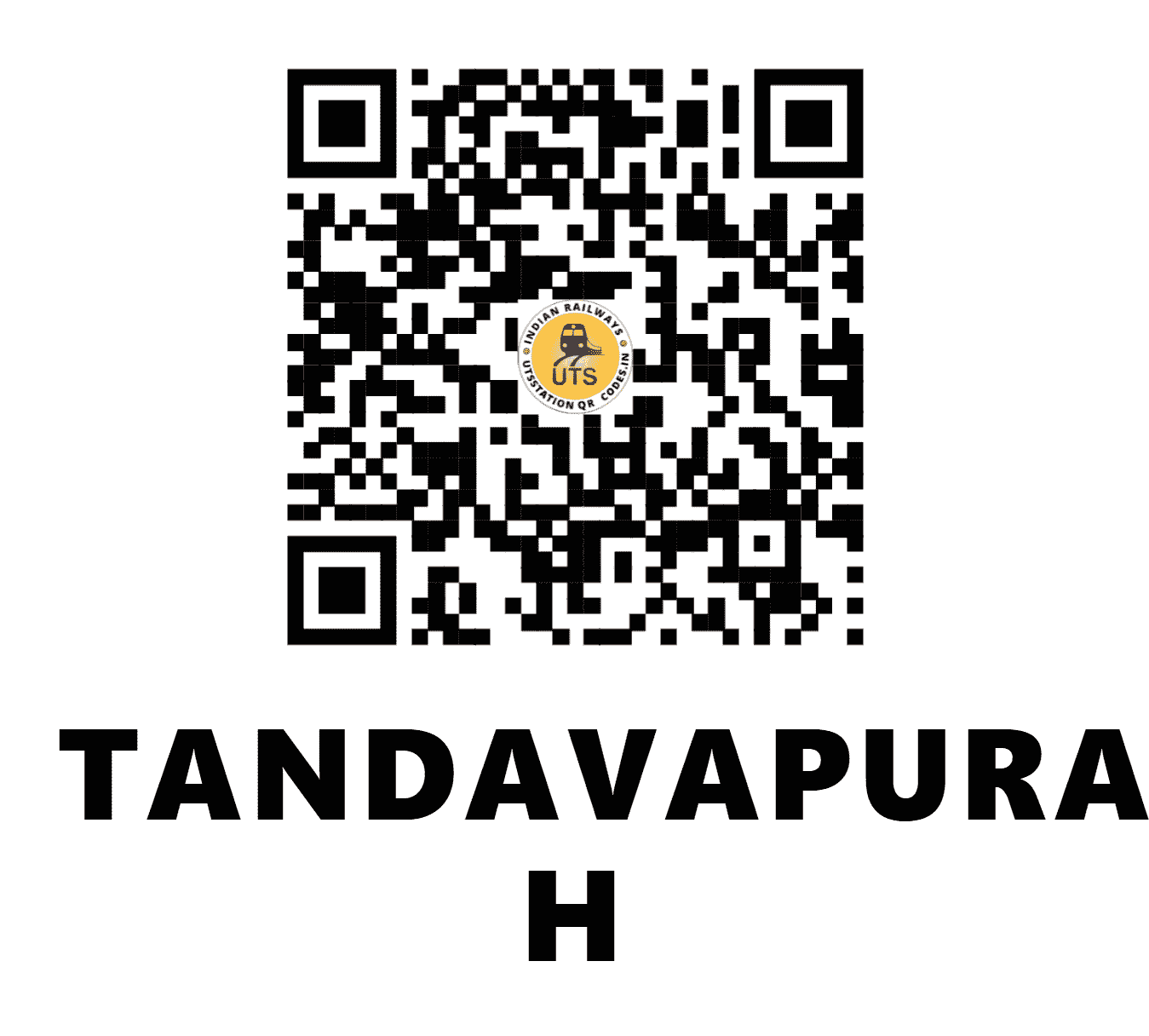 UTS QR Code for TANDAVAPURA H - TXM - SW (KARNATAKA)