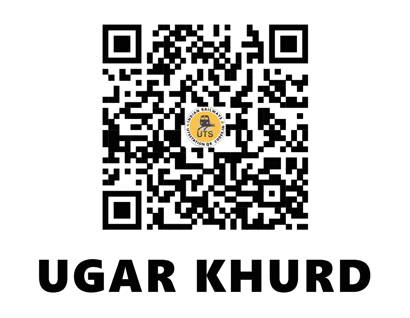 UTS QR Code for UGAR KHURD - UGR - SW (KARNATAKA)