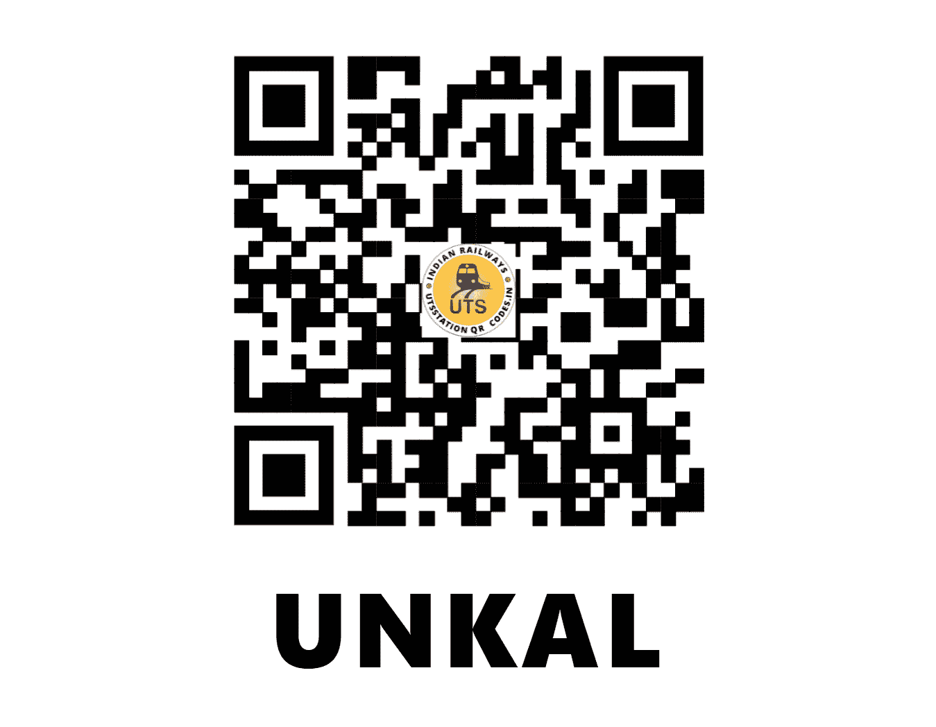 UTS QR Code for UNKAL - UNK - SW (KARNATAKA)