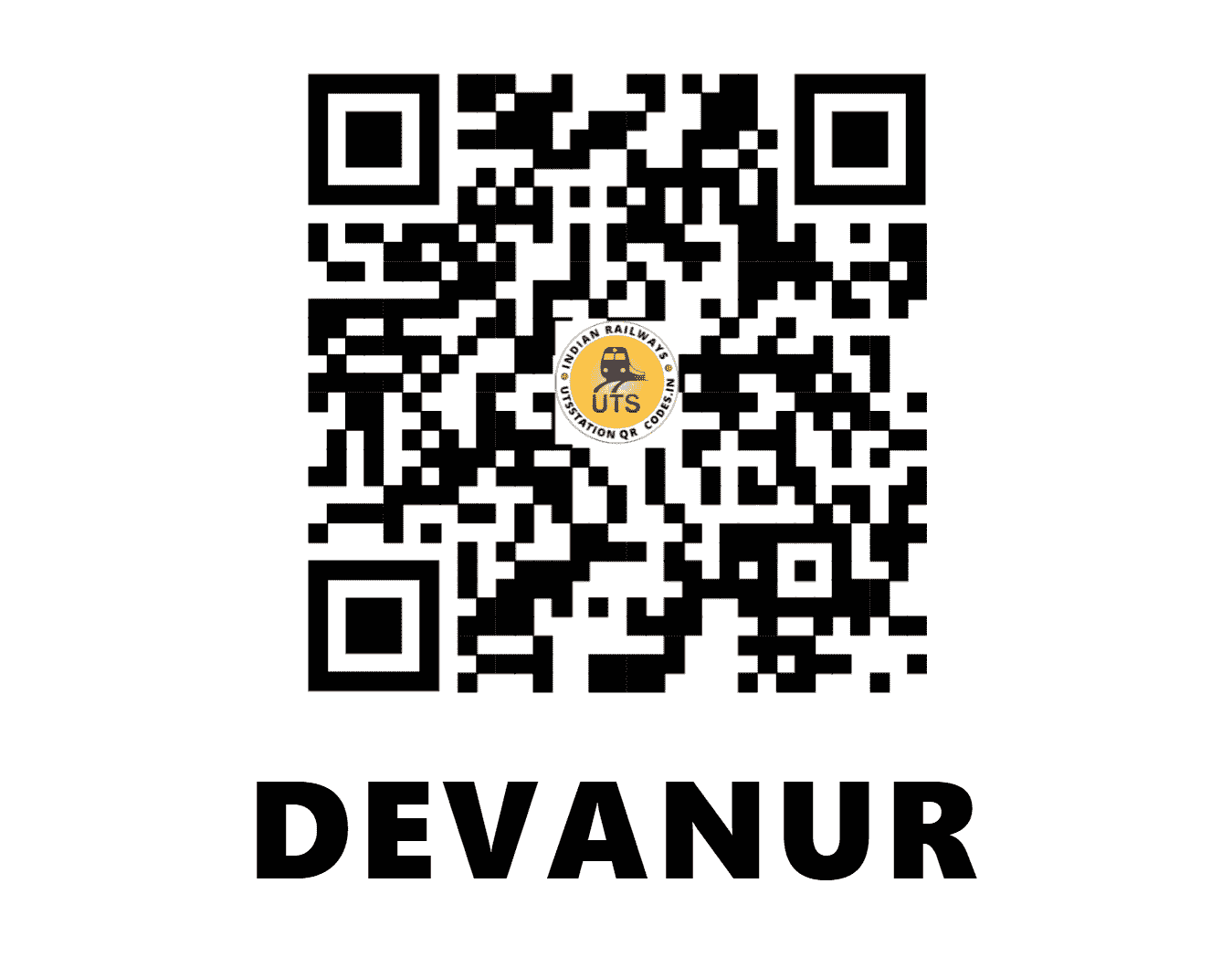 UTS QR Code for DEVANUR - VNR - SW (KARNATAKA)