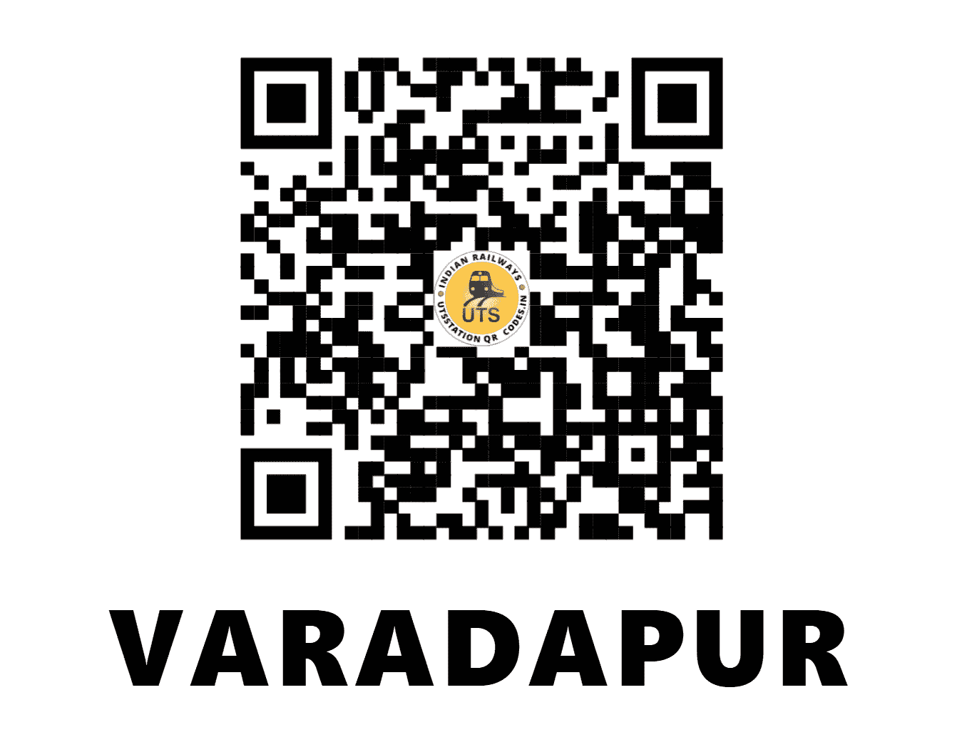 UTS QR Code for VARADAPUR - VRDP - SW (KARNATAKA)