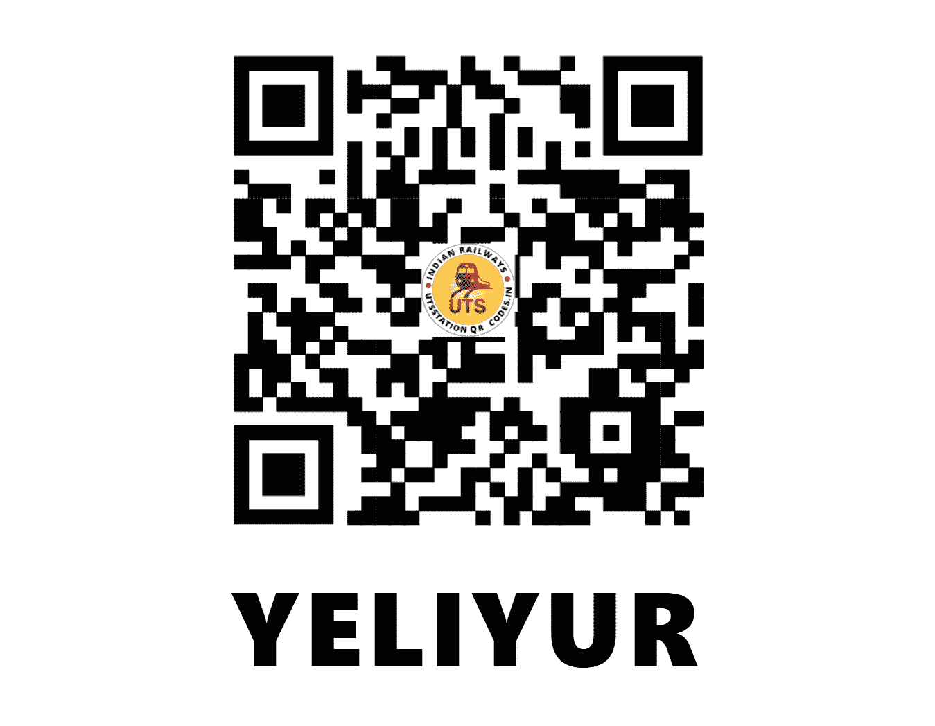 UTS QR Code for YELIYUR - Y - SW (KARNATAKA)