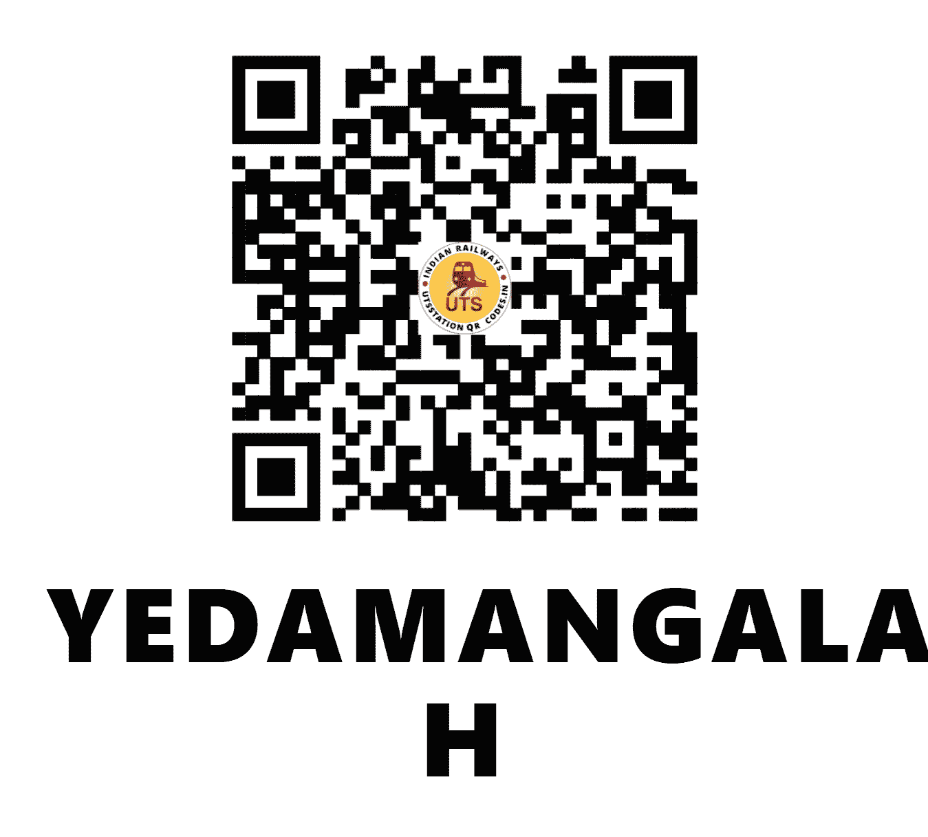 UTS QR Code for YEDAMANGALA H - YDM - SW (KARNATAKA)