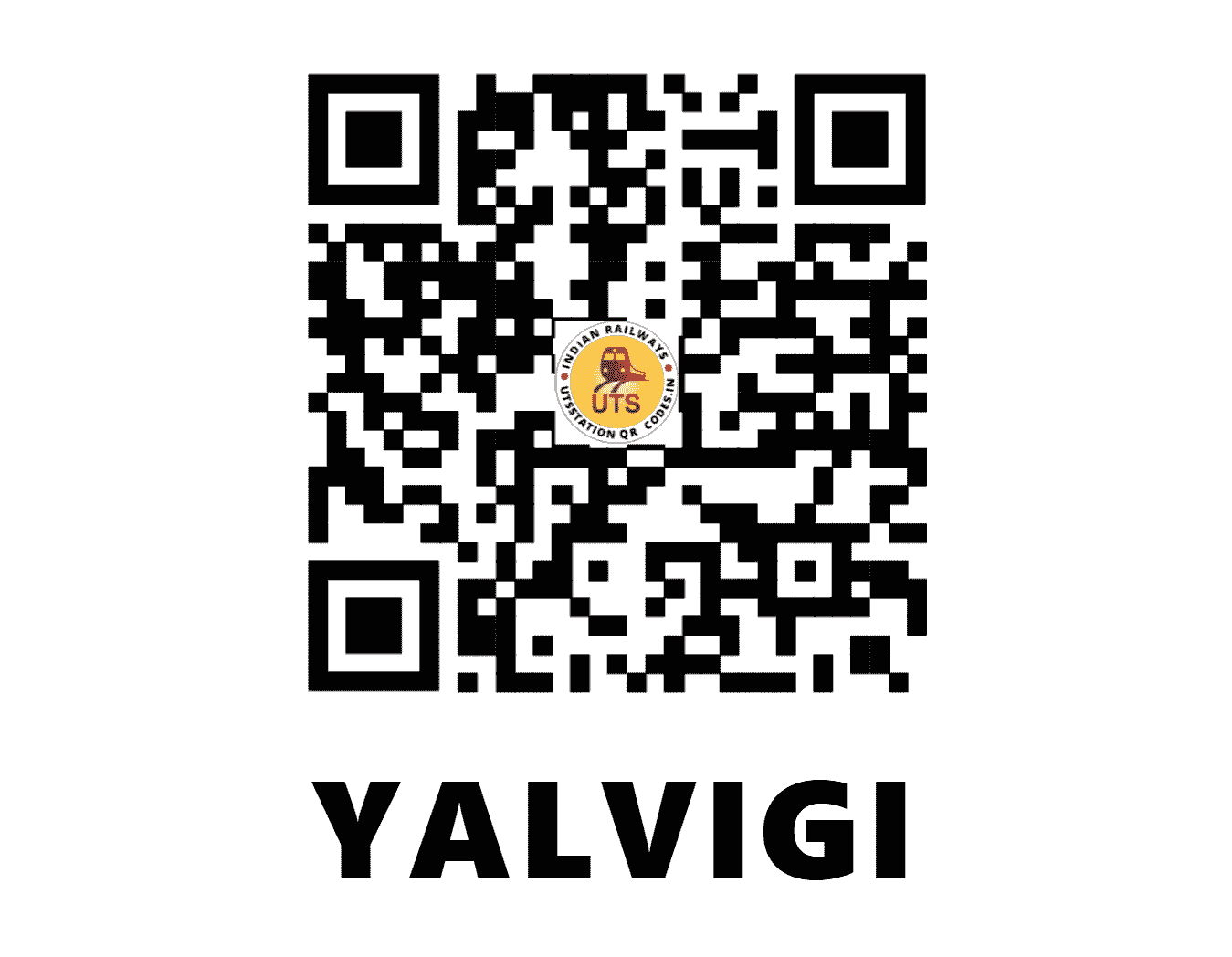 UTS QR Code for YALVIGI - YLG - SW (KARNATAKA)