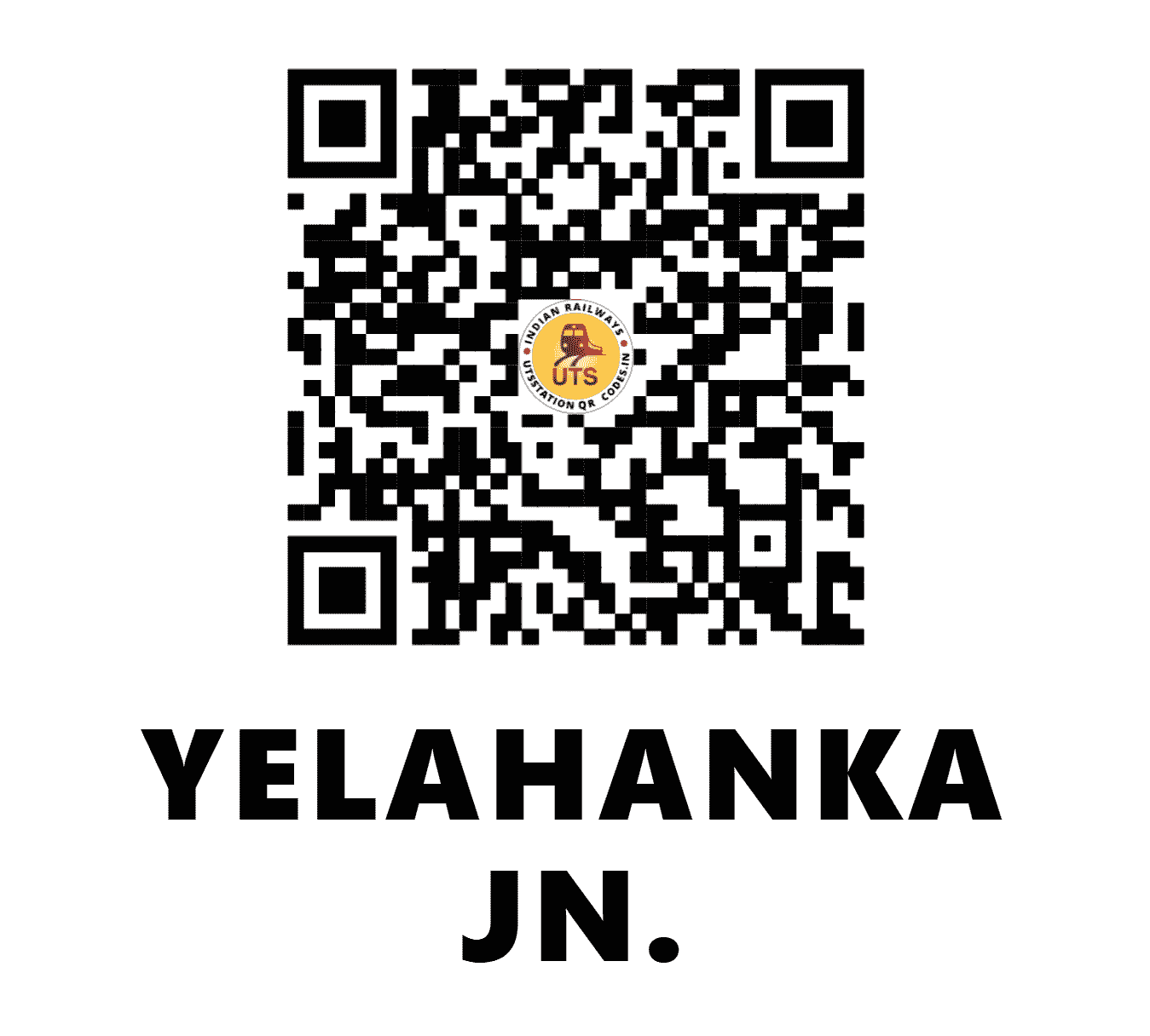 UTS QR Code for YELAHANKA JN. - YNK - SW (KARNATAKA)