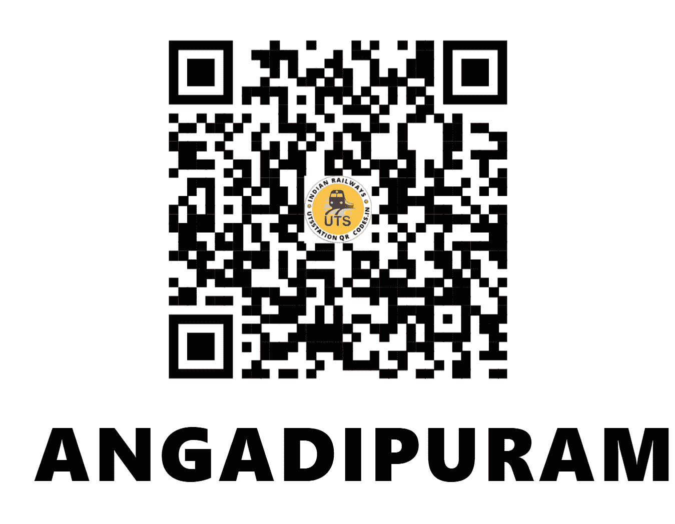UTS QR Code for ANGADIPURAM - AAM - SR (KERALA)