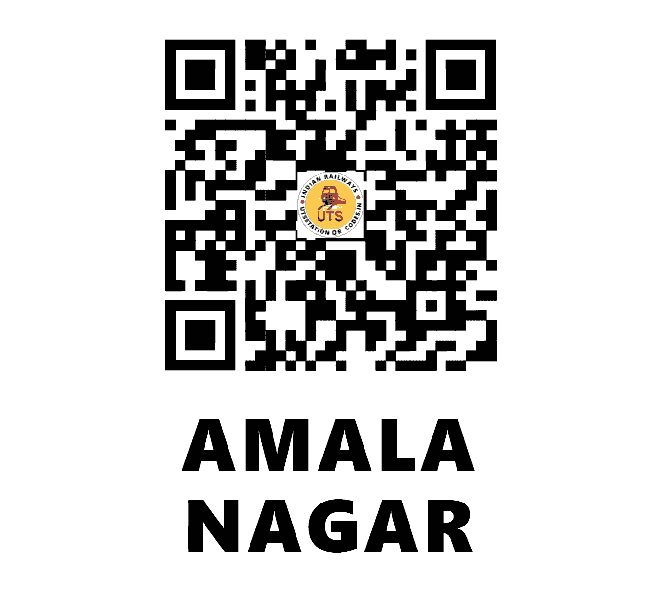 UTS QR Code for AMALA NAGAR - AMLR - SR (KERALA)