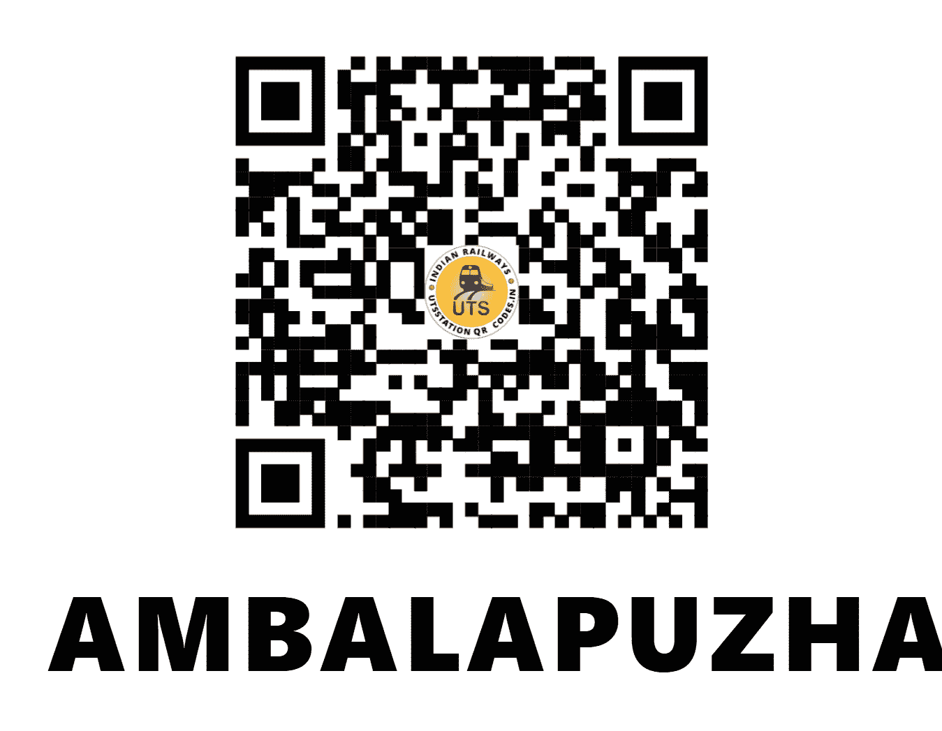 UTS QR Code for AMBALAPUZHA - AMPA - SR (KERALA)