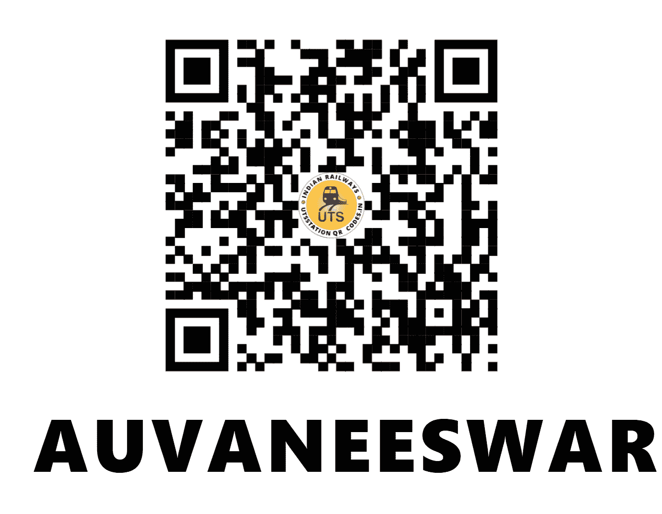 UTS QR Code for AUVANEESWAREM - AVS - SR (KERALA)