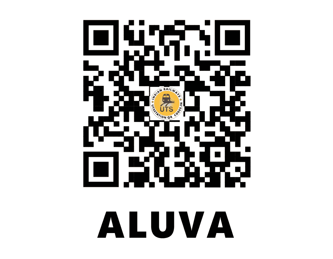 UTS QR Code for ALUVA - AWY - SR (KERALA)
