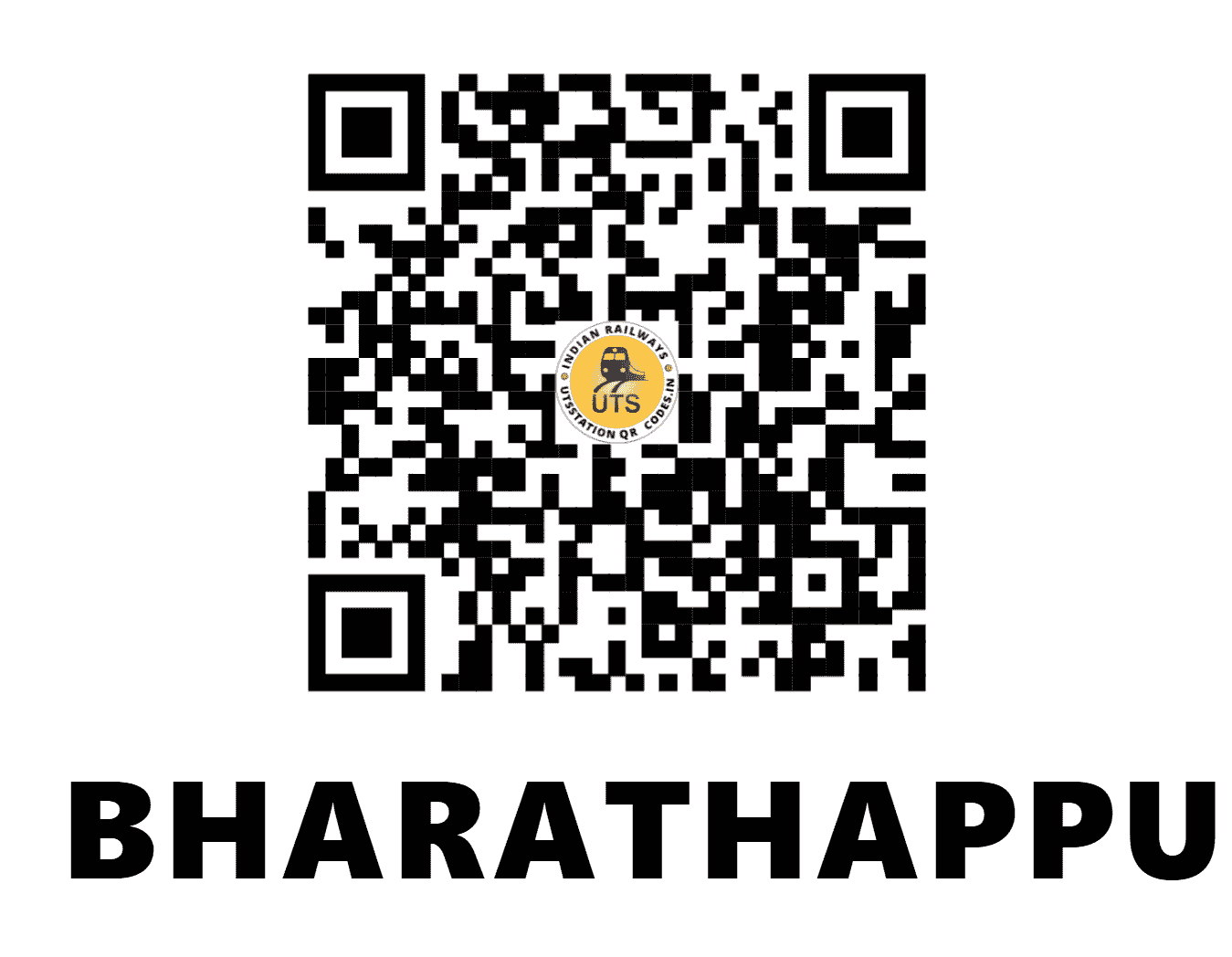 UTS QR Code for BHARATHAPPUZHA - BPZA - SR (KERALA)