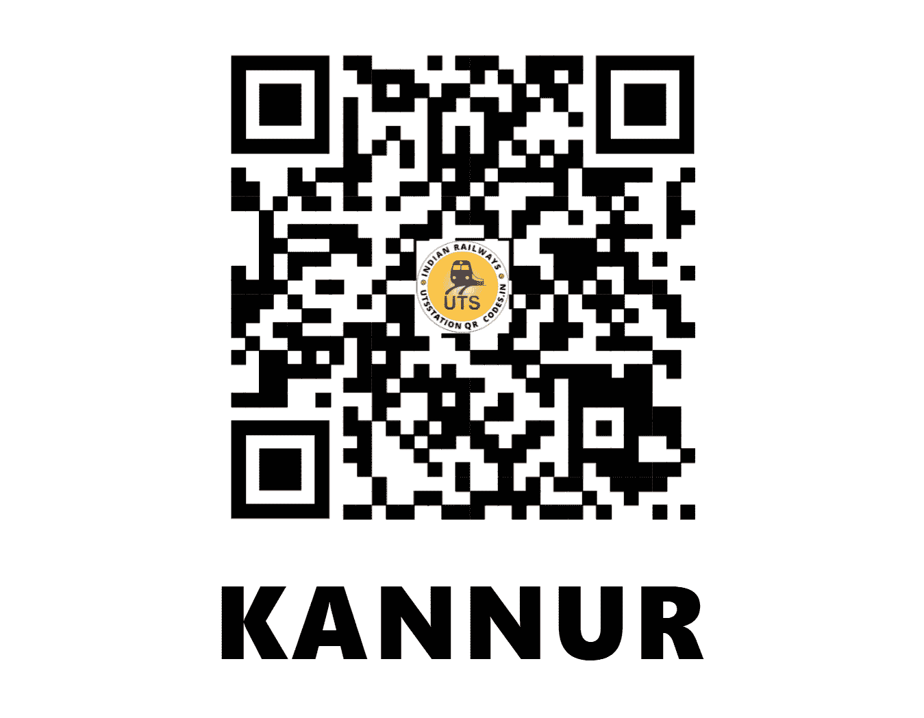 UTS QR Code for KANNUR - CAN - SR (KERALA)
