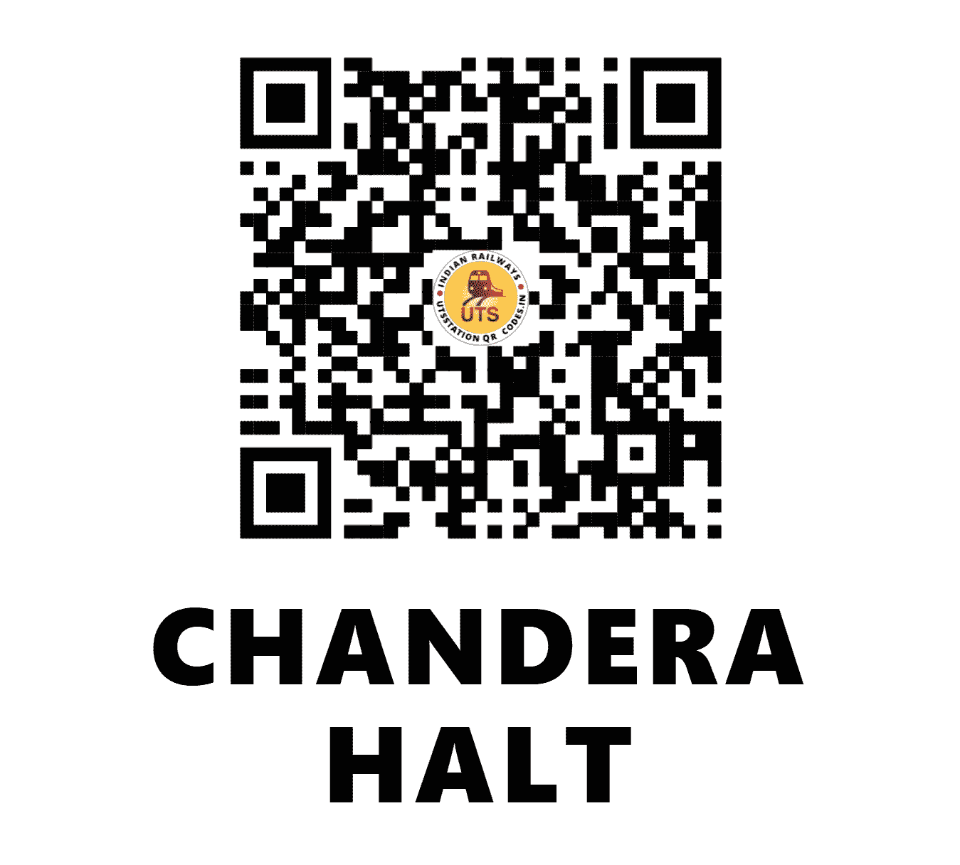 UTS QR Code for CHANDERA HALT - CDRA - SR (KERALA)