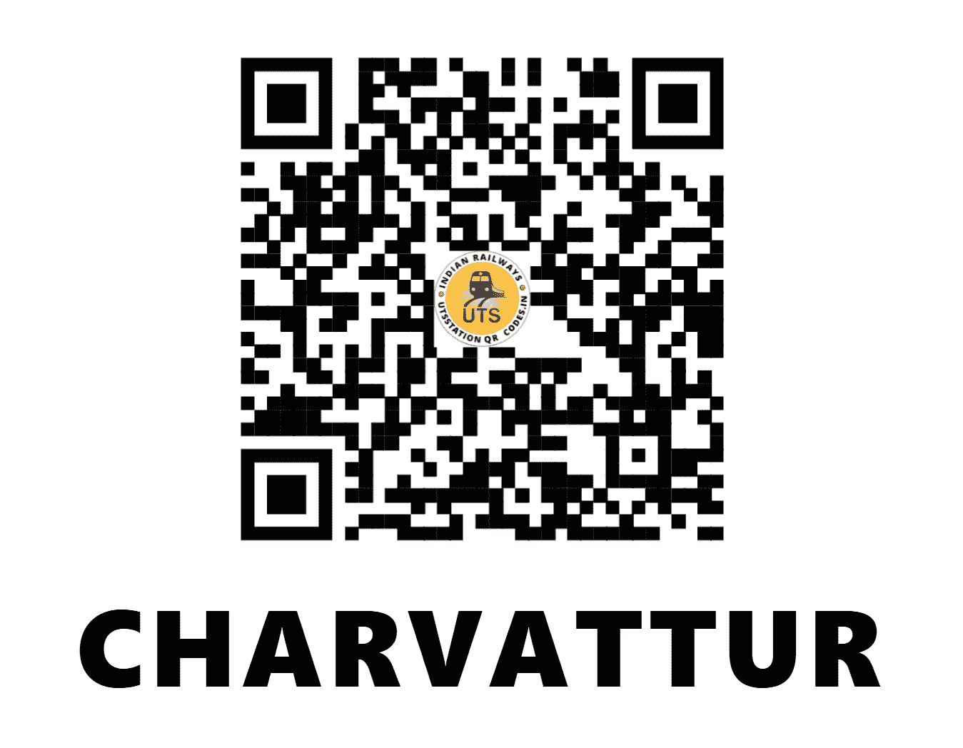 UTS QR Code for CHARVATTUR - CHV - SR (KERALA)