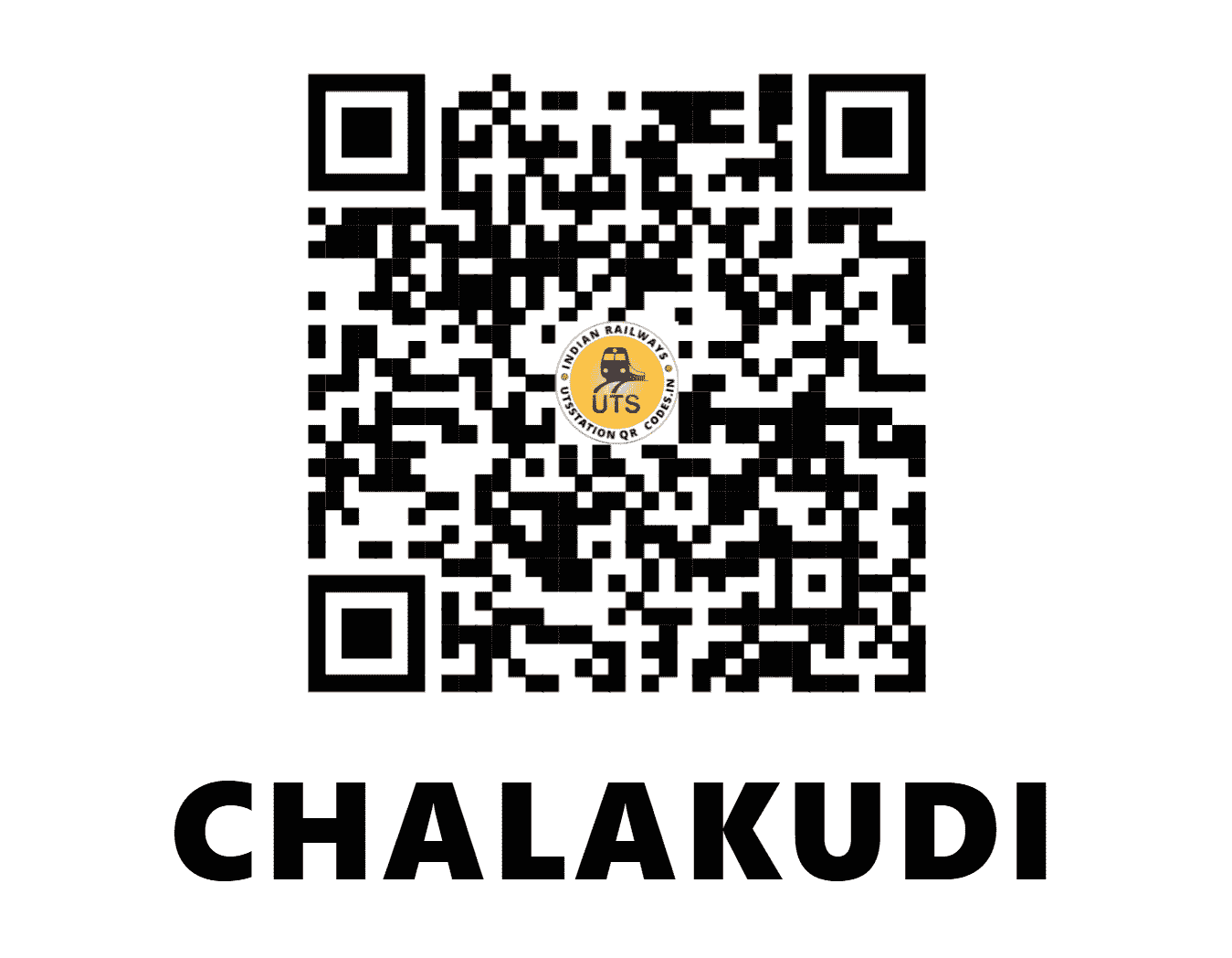 UTS QR Code for CHALAKUDI - CKI - SR (KERALA)