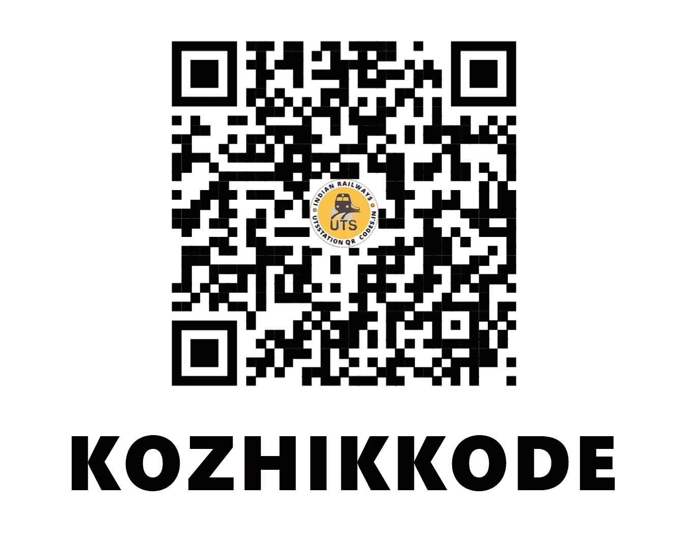 UTS QR Code for KOZHIKKODE - CLT - SR (KERALA)
