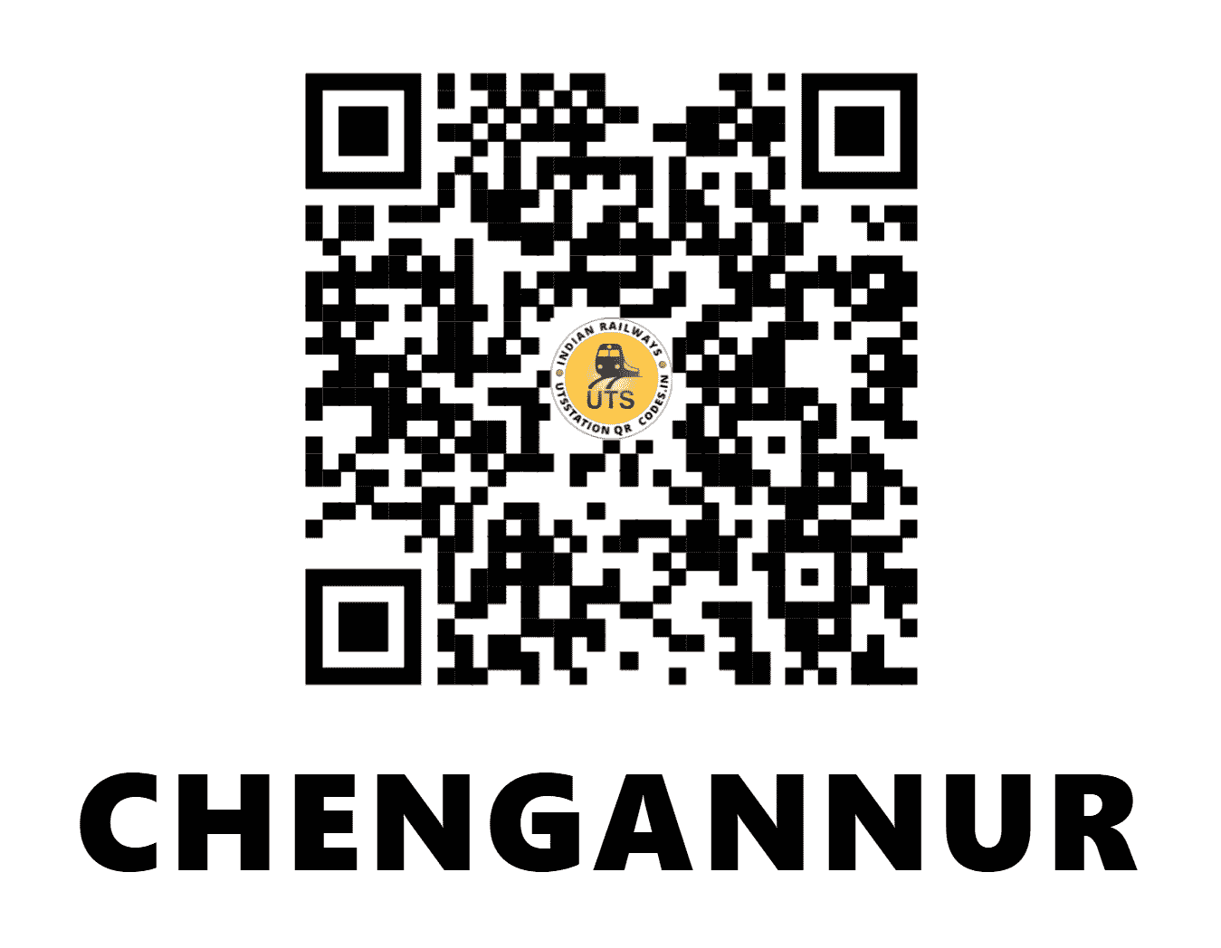 UTS QR Code for CHENGANNUR - CNGR - SR (KERALA)