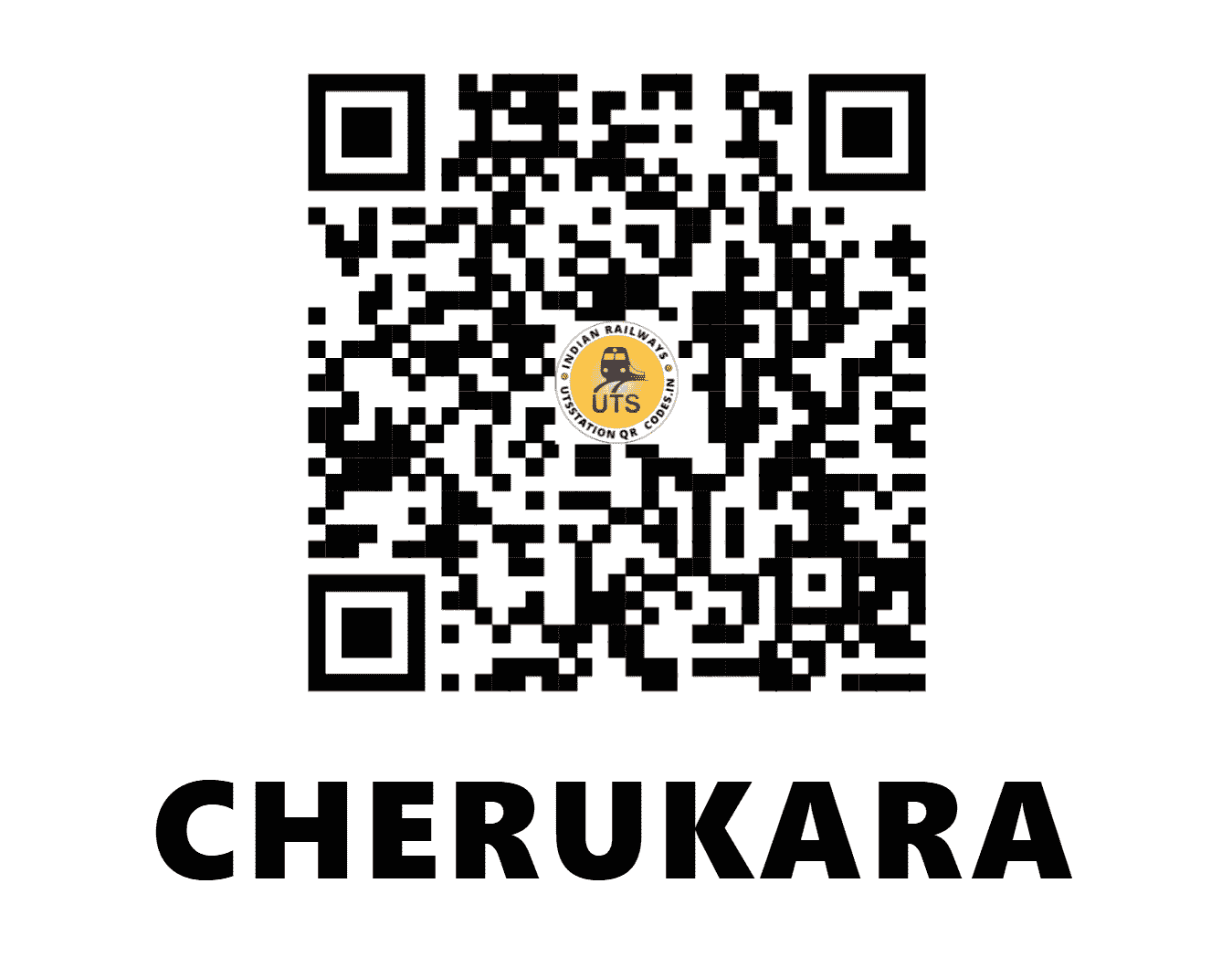 UTS QR Code for CHERUKARA - CQA - SR (KERALA)
