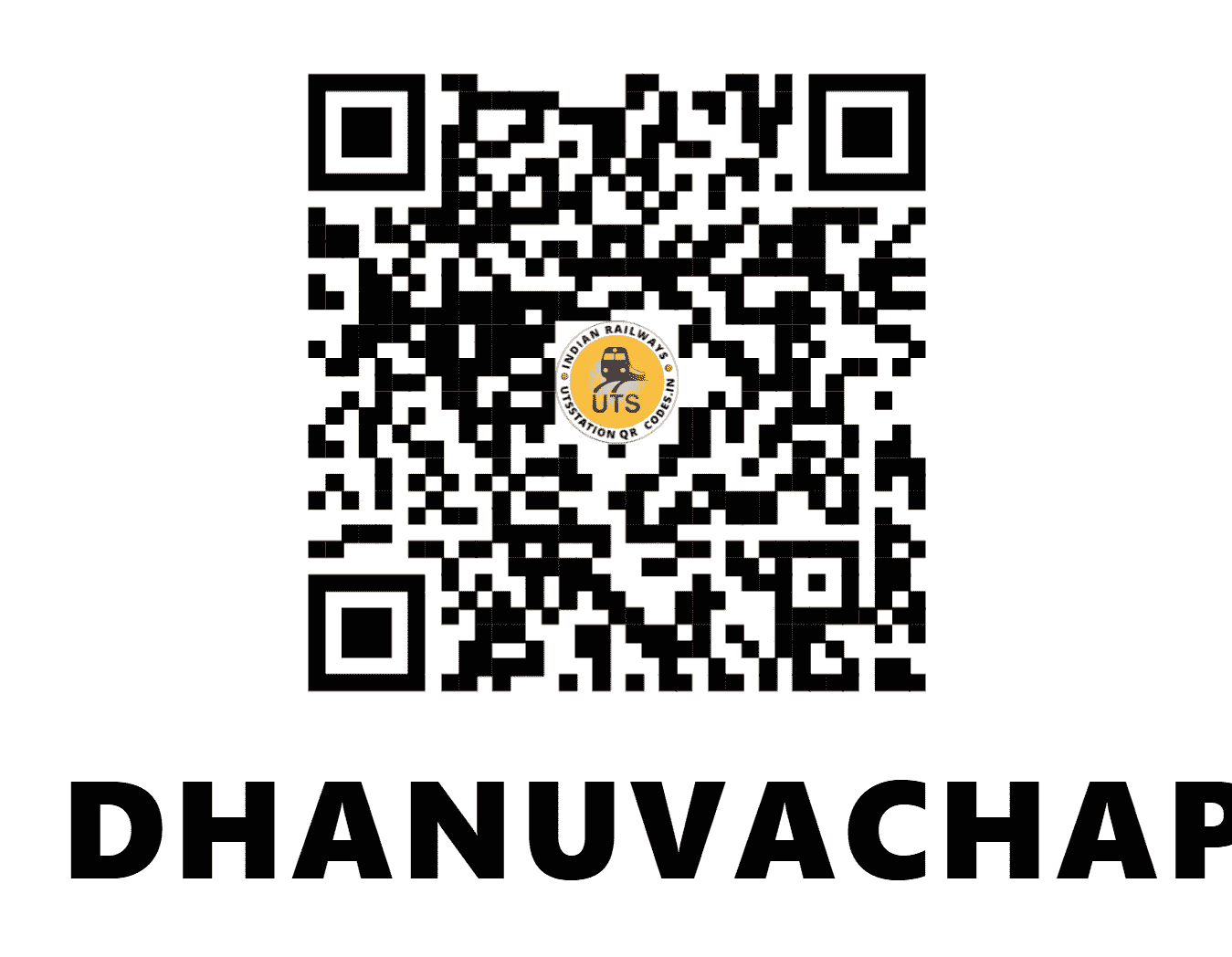 UTS QR Code for DHANUVACHAPURAM - DAVM - SR (KERALA)