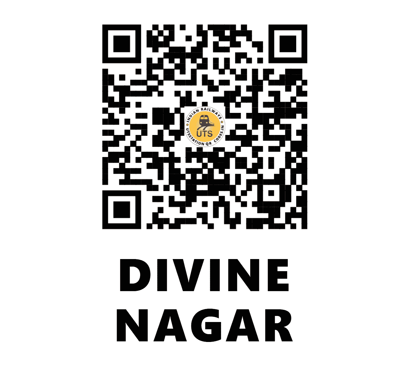UTS QR Code for DIVINE NAGAR - DINR - SR (KERALA)