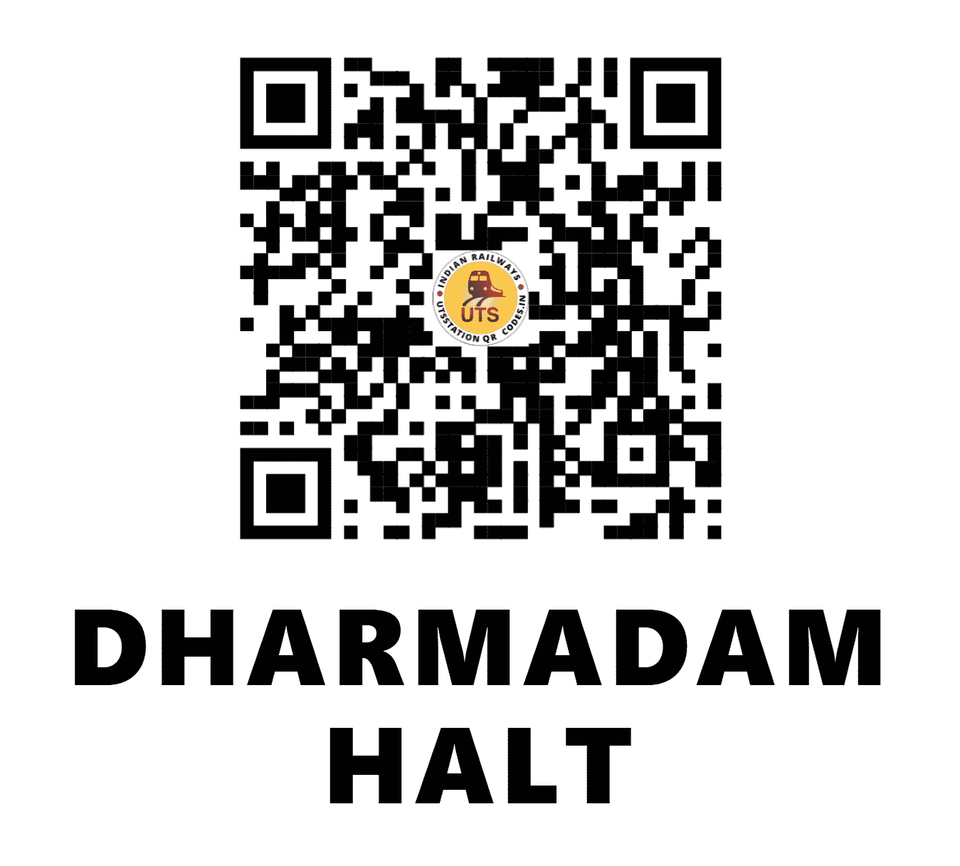 UTS QR Code for DHARMADAM HALT - DMD - SR (KERALA)