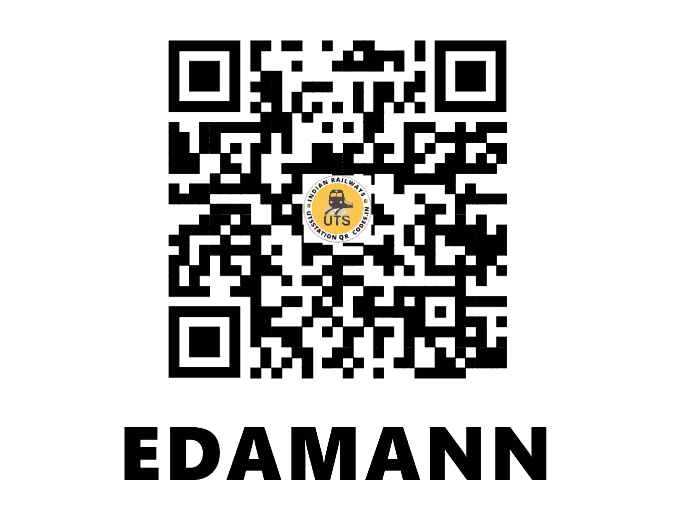 UTS QR Code for EDAMANN - EDN - SR (KERALA)