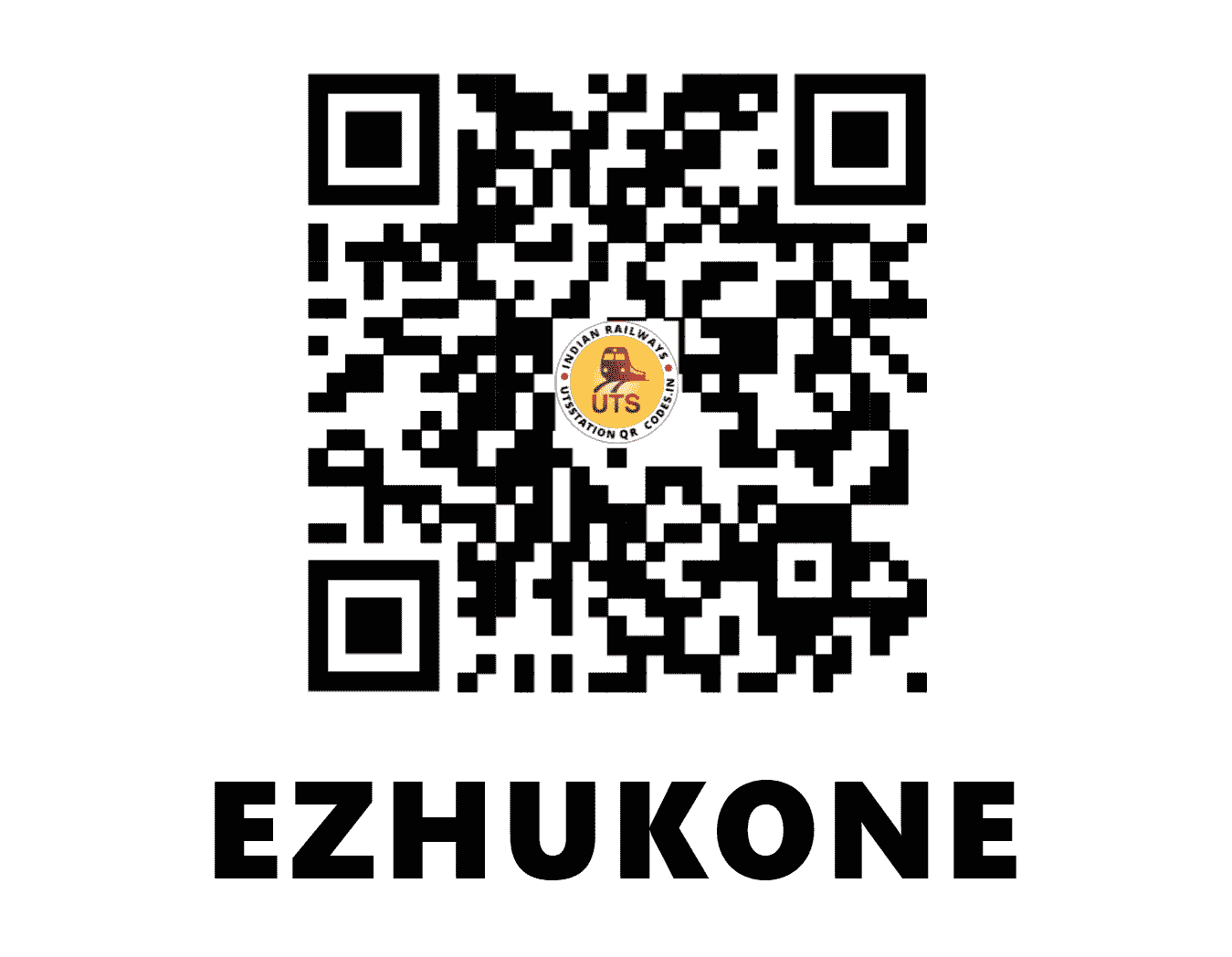 UTS QR Code for EZHUKONE - EKN - SR (KERALA)