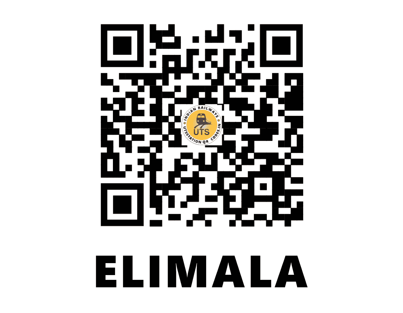 UTS QR Code for ELIMALA - ELM - SR (KERALA)