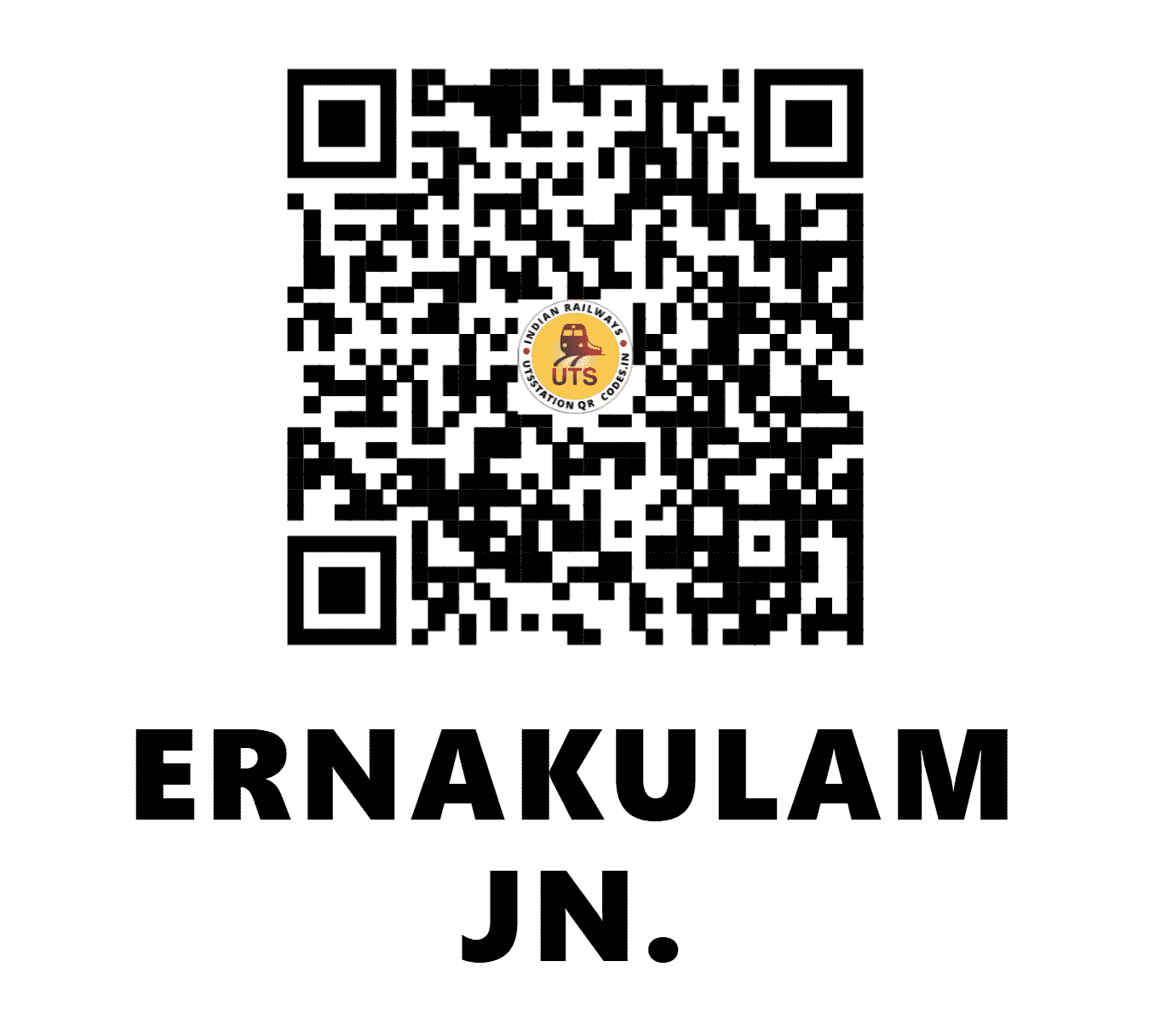 UTS QR Code for ERNAKULAM JN. - ERS - SR (KERALA)