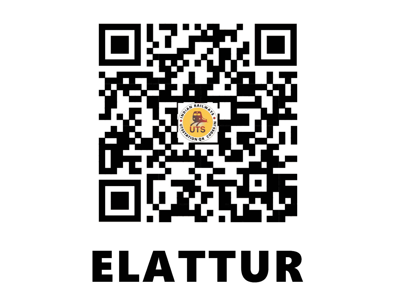 UTS QR Code for ELATTUR - ETR - SR (KERALA)