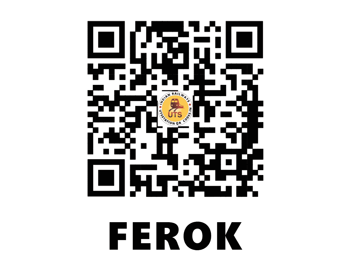 UTS QR Code for FEROK - FK - SR (KERALA)