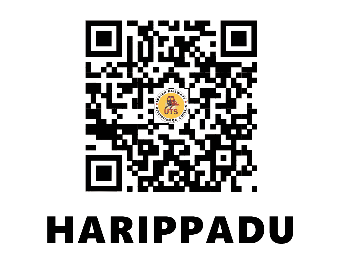 UTS QR Code for HARIPPADU - HAD - SR (KERALA)