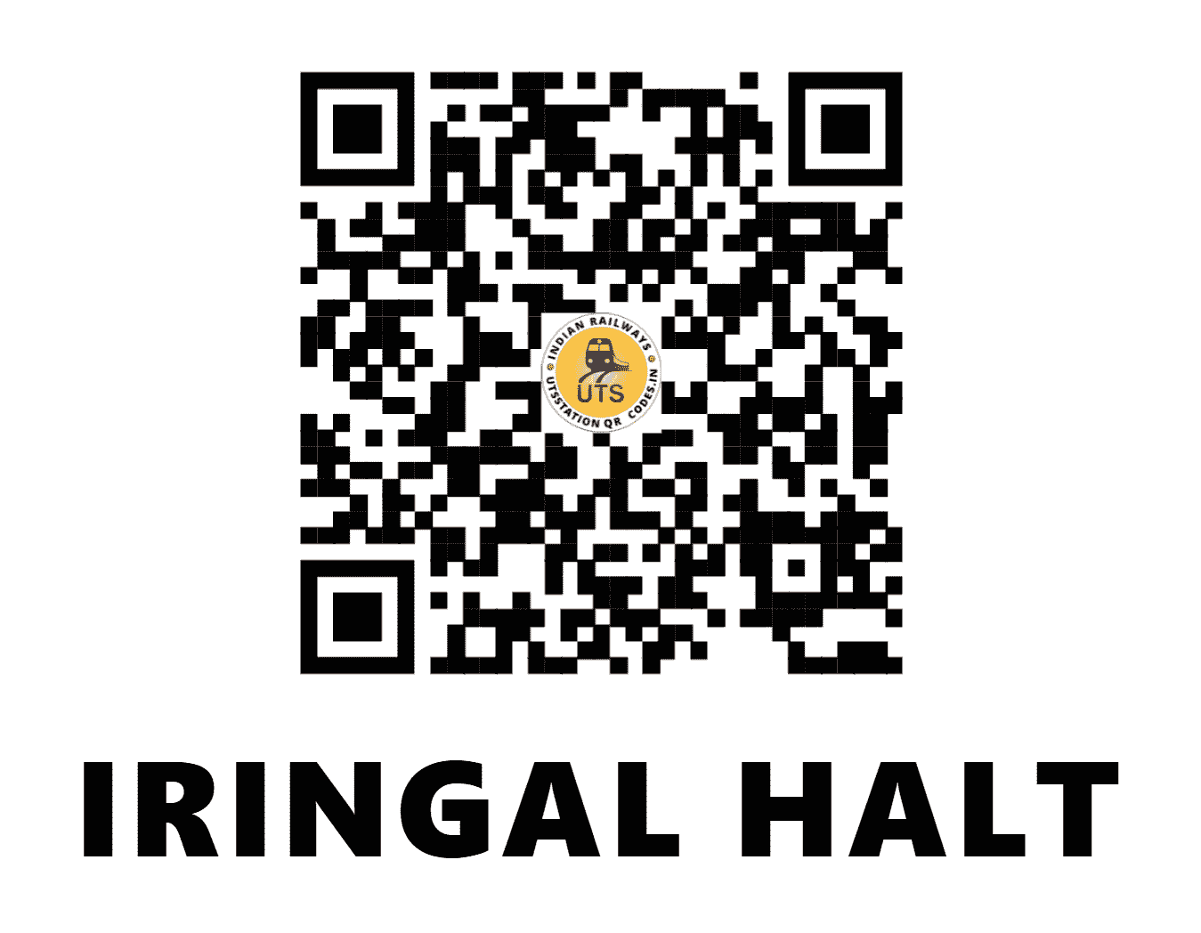 UTS QR Code for IRINGAL HALT - IGL - SR (KERALA)