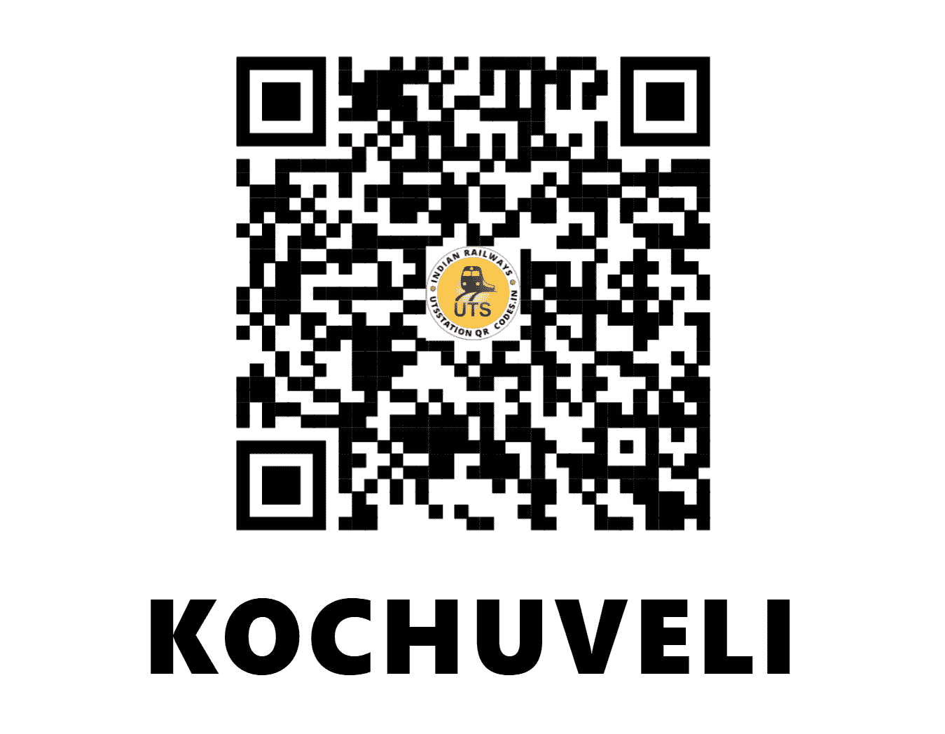 UTS QR Code for KOCHUVELI - KCVL - SR (KERALA)