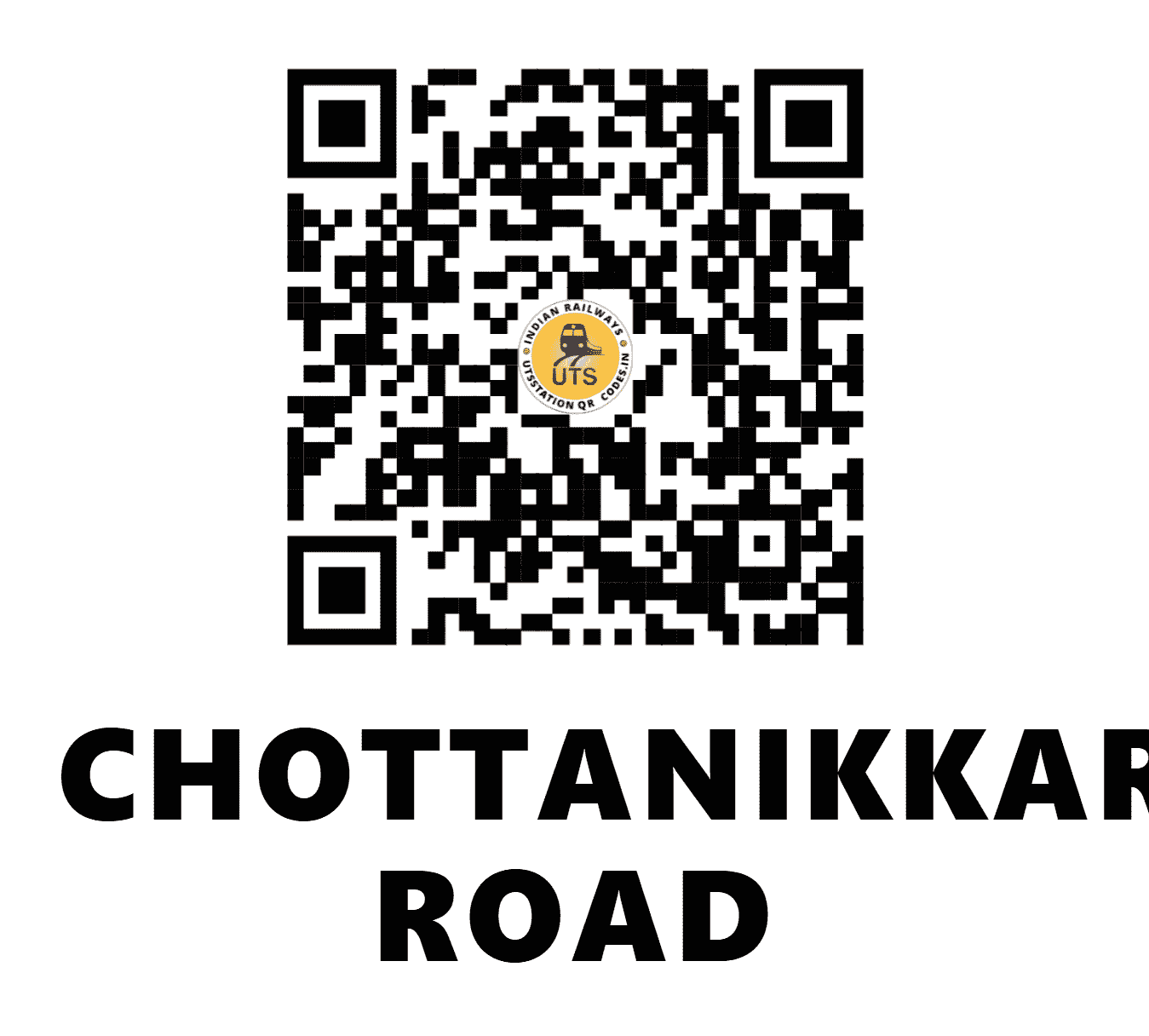 UTS QR Code for CHOTTANIKKARA ROAD - KFE - SR (KERALA)