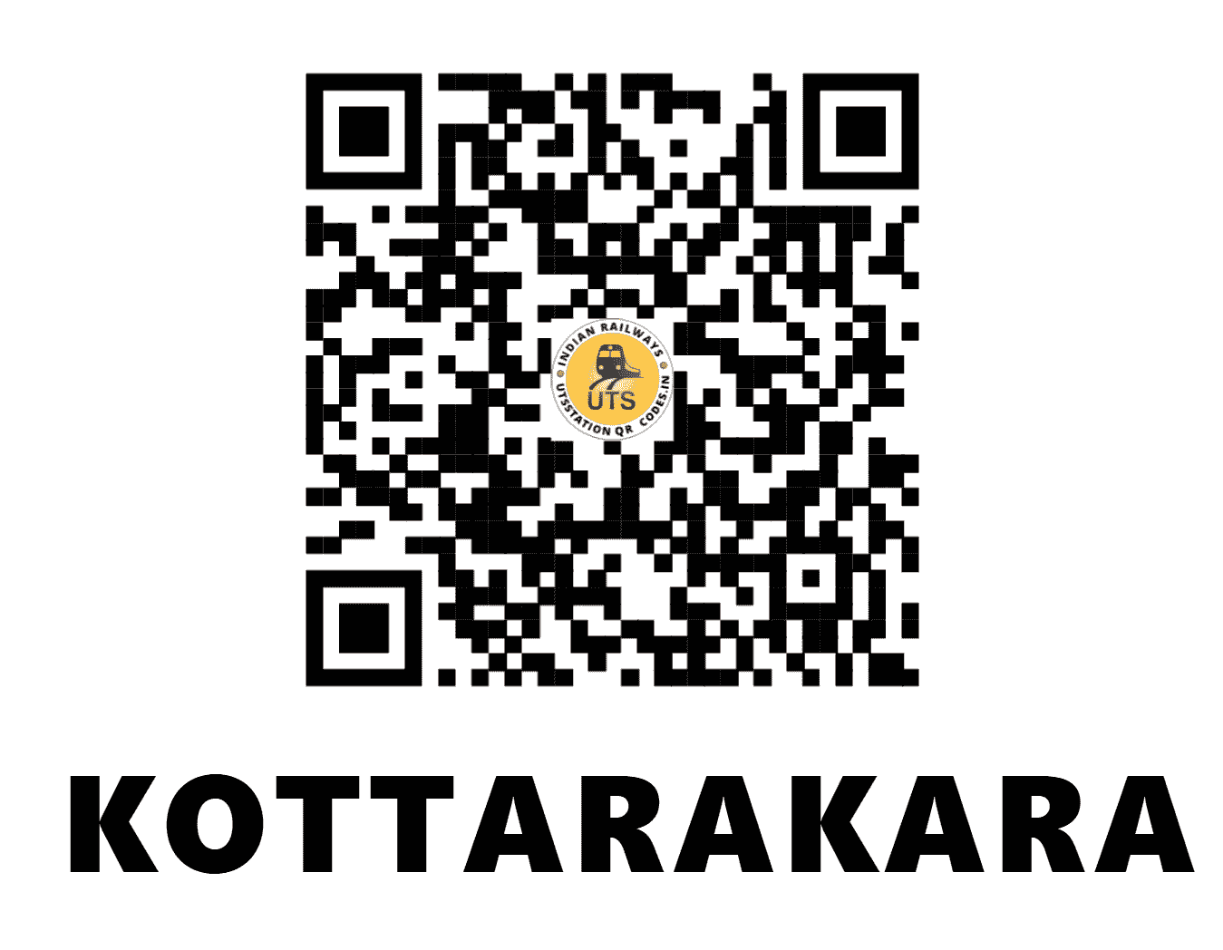 UTS QR Code for KOTTARAKARA - KKZ - SR (KERALA)