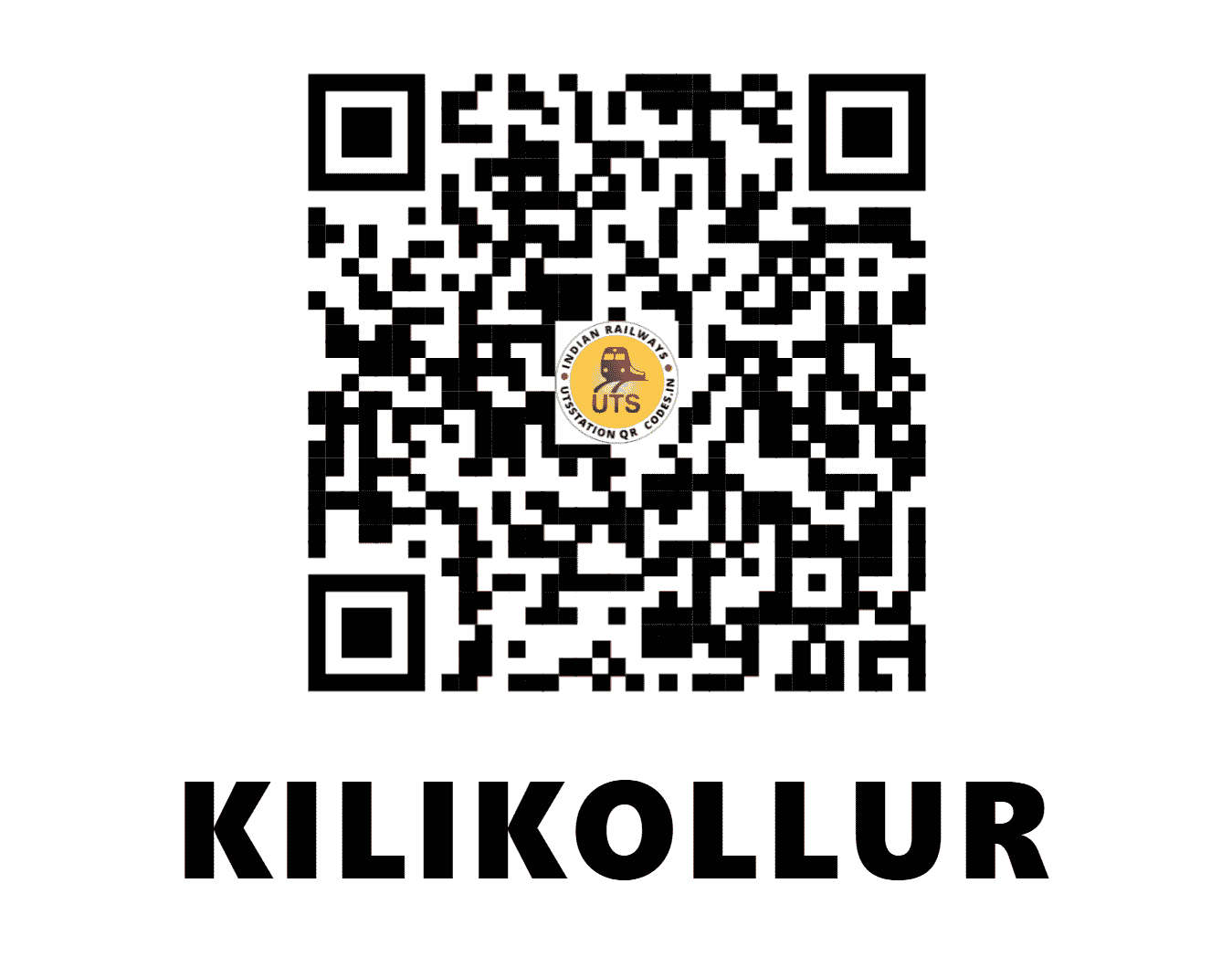 UTS QR Code for KILIKOLLUR - KLQ - SR (KERALA)