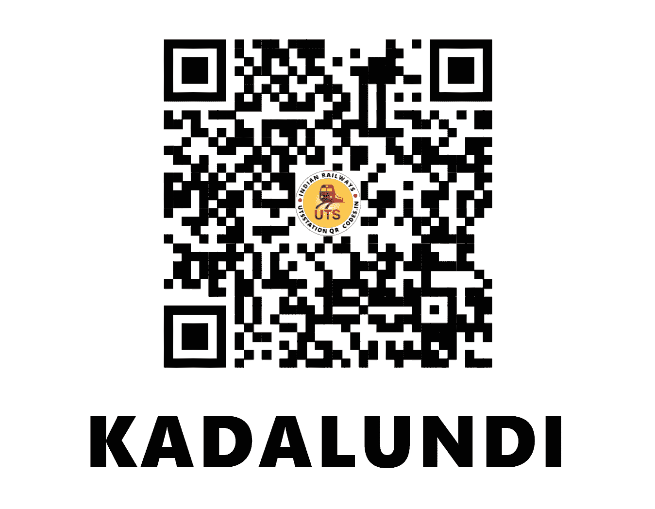 UTS QR Code for KADALUNDI - KN - SR (KERALA)