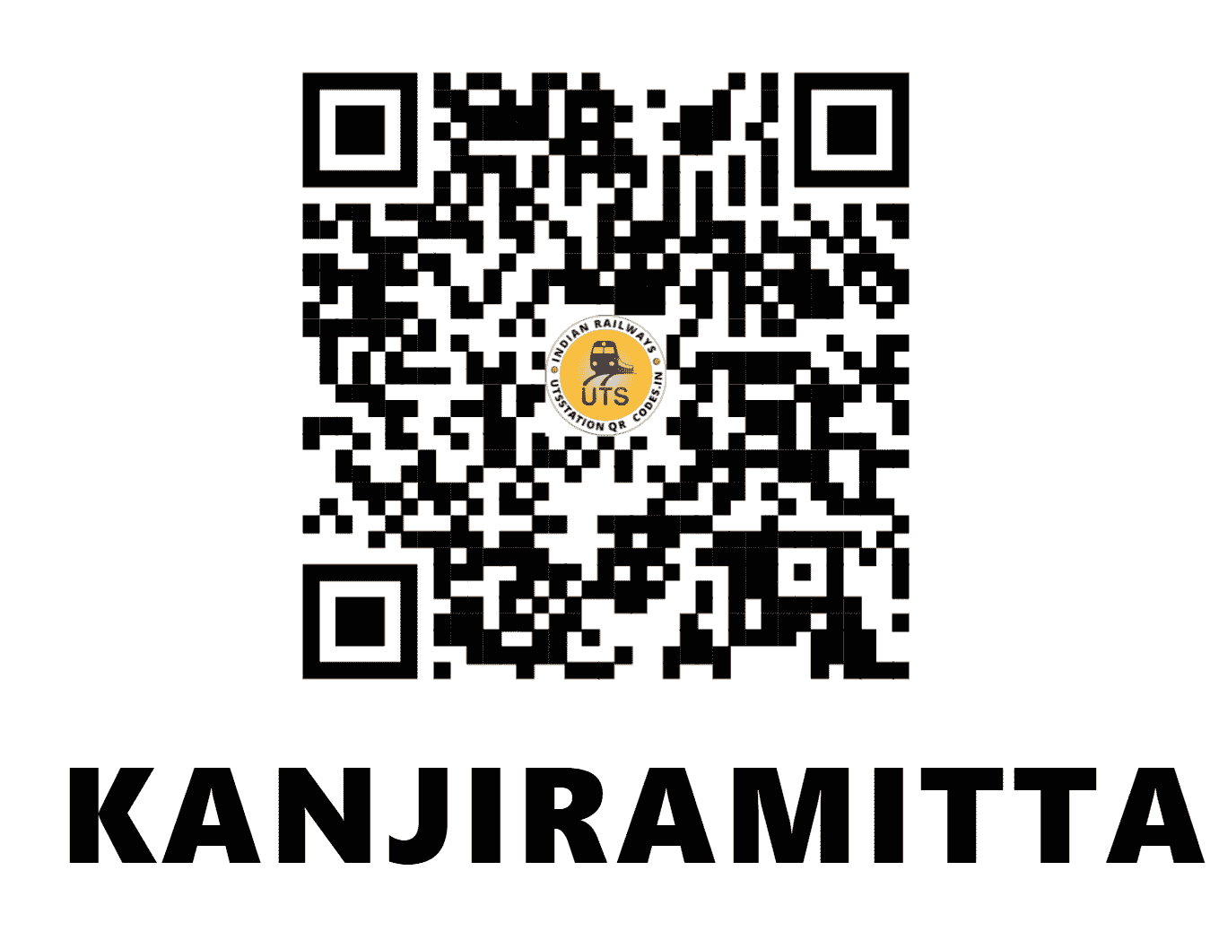 UTS QR Code for KANJIRAMITTAM - KPTM - SR (KERALA)