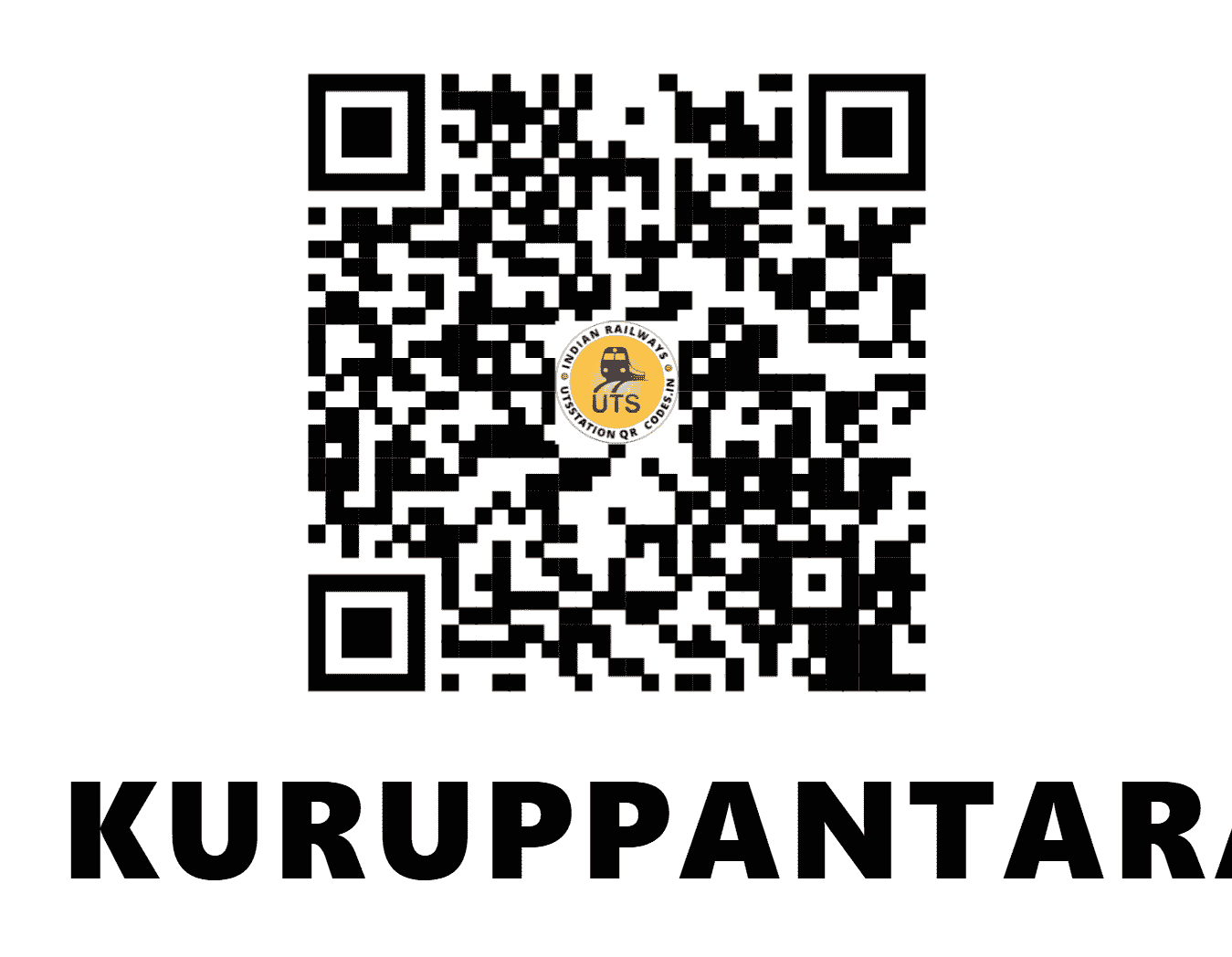 UTS QR Code for KURUPPANTARA - KRPP - SR (KERALA)