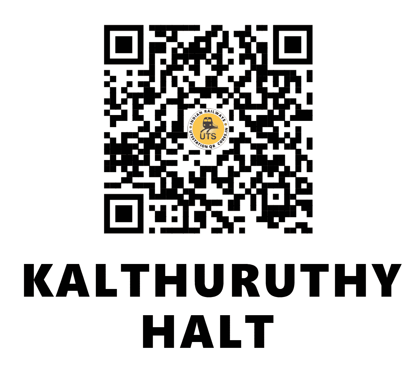 UTS QR Code for KALTHURUTHY HALT - KTHY - SR (KERALA)