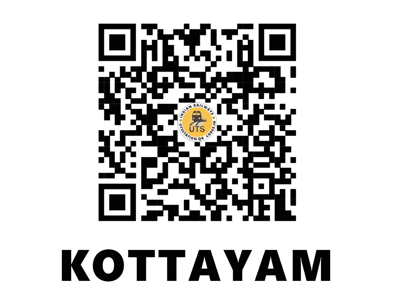 UTS QR Code for KOTTAYAM - KTYM - SR (KERALA)